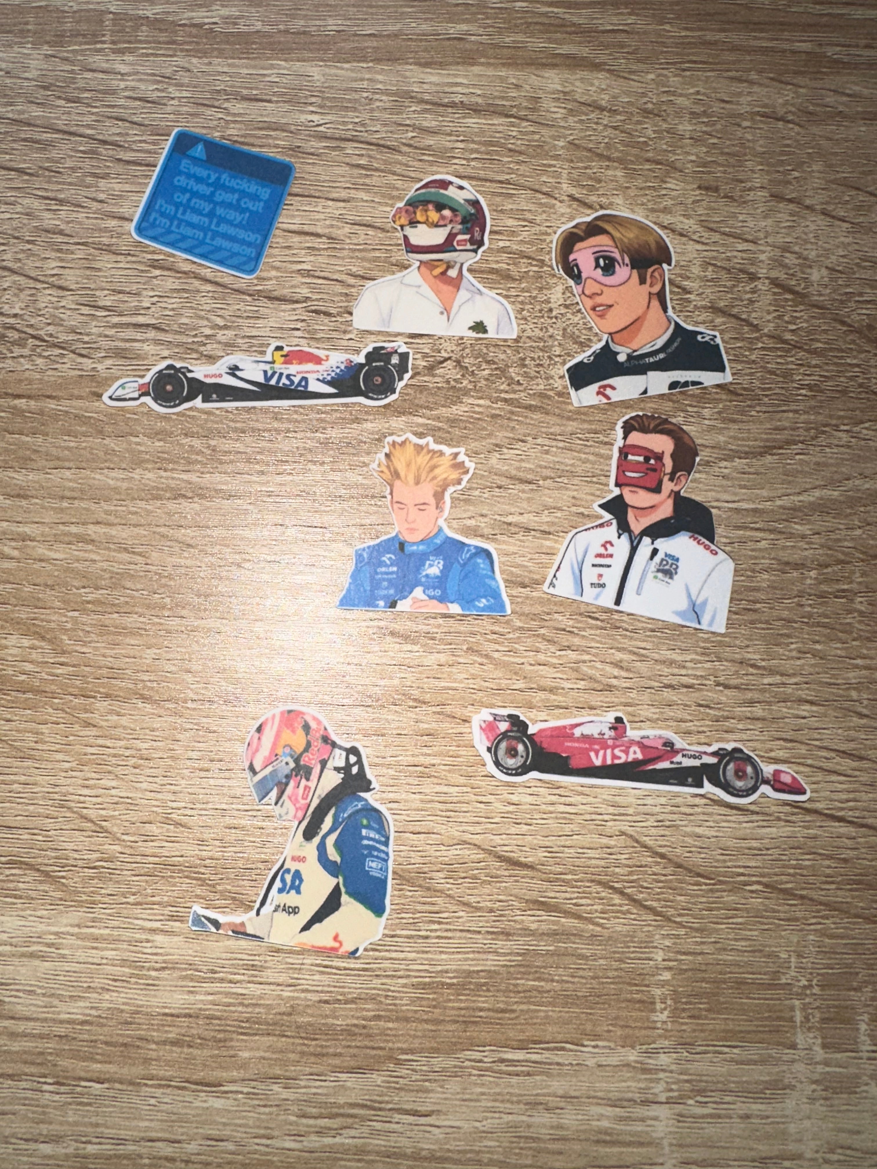 Liam Lawson Stickers