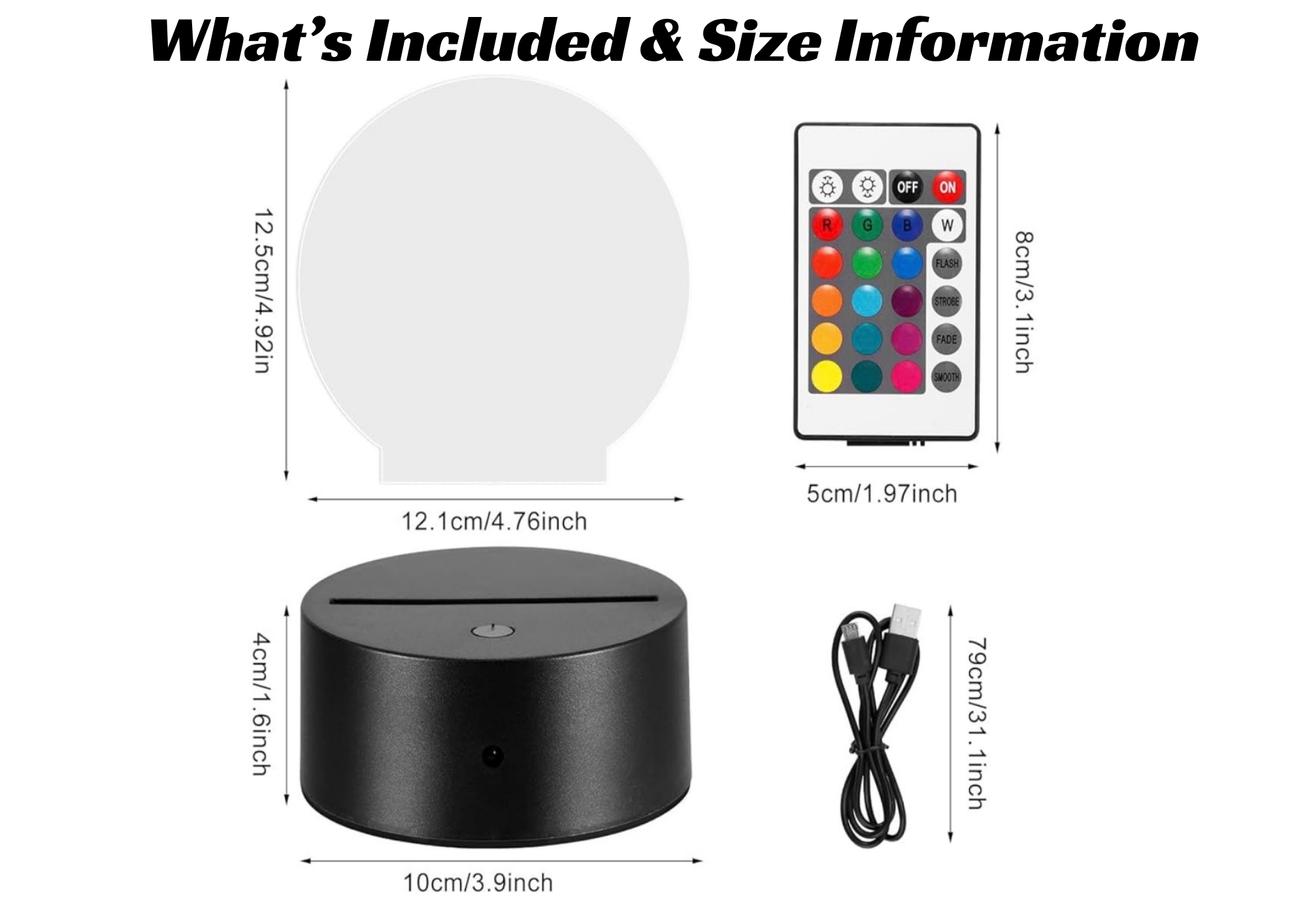 Circuit LED Night Light with Base