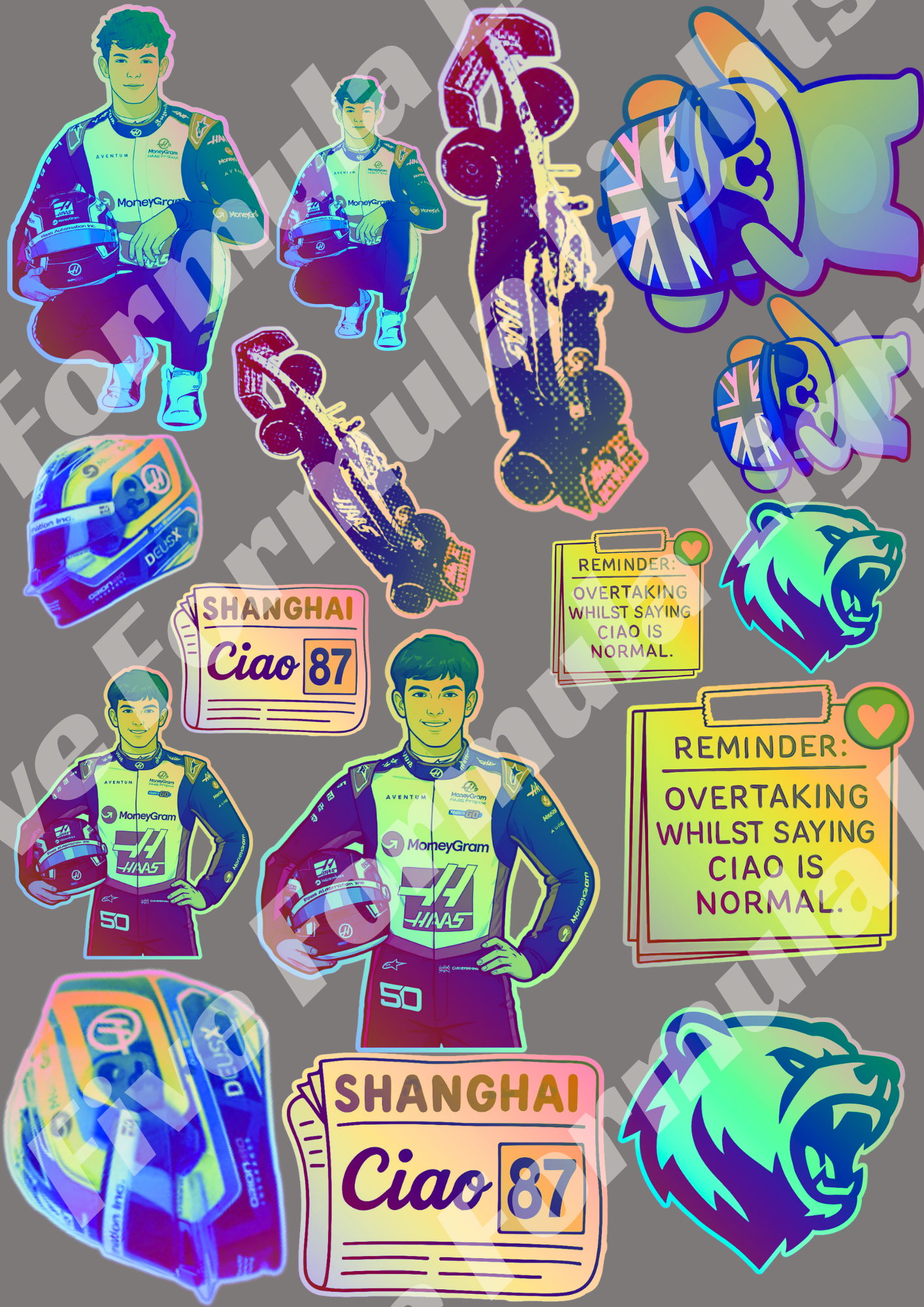 Ollie Bearman Stickers