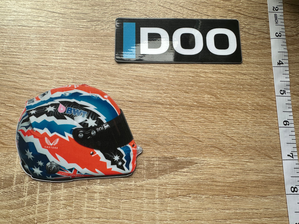 Driver Helmet Laminate Magnets