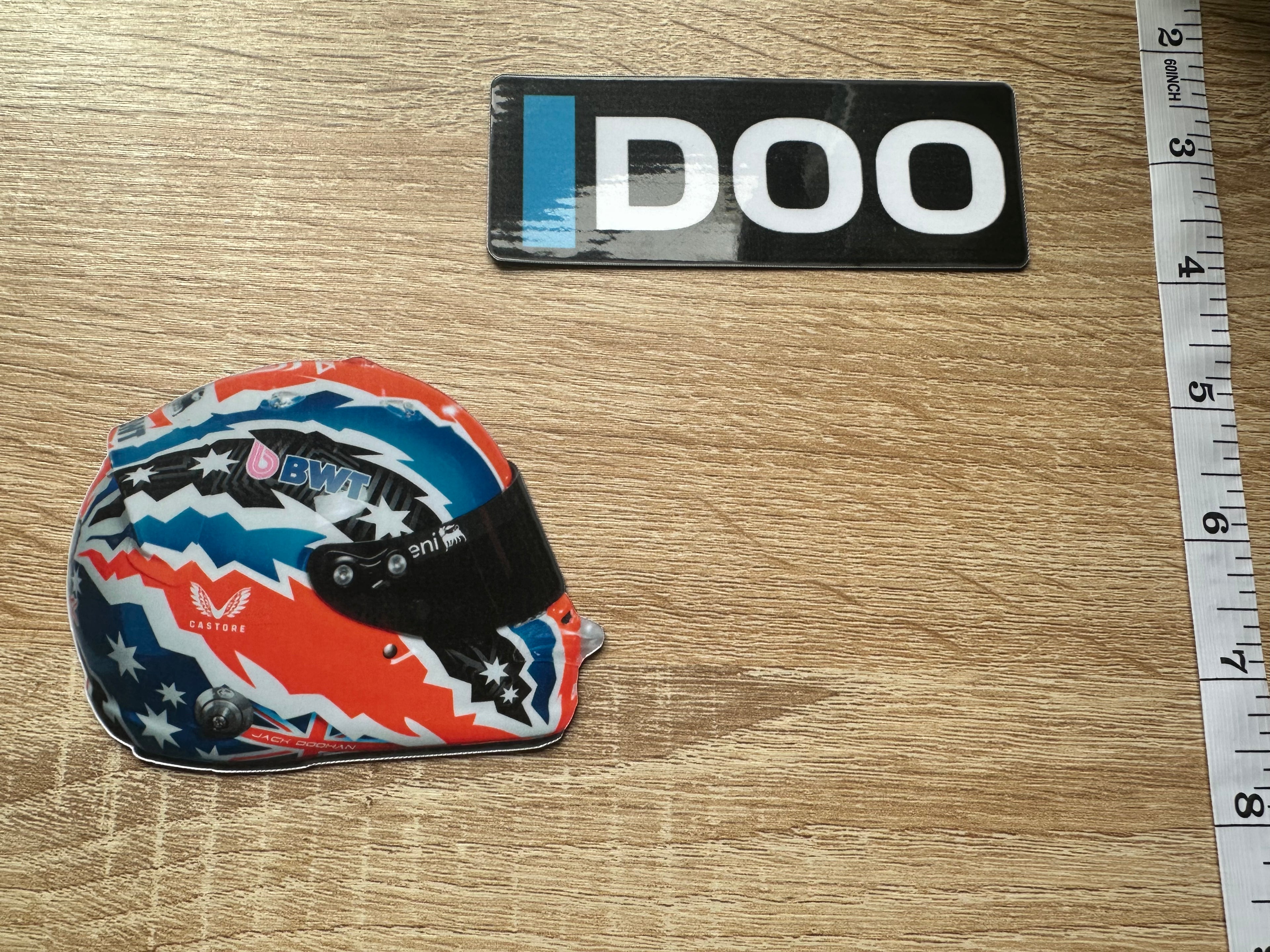 Driver Helmet Laminate Magnets