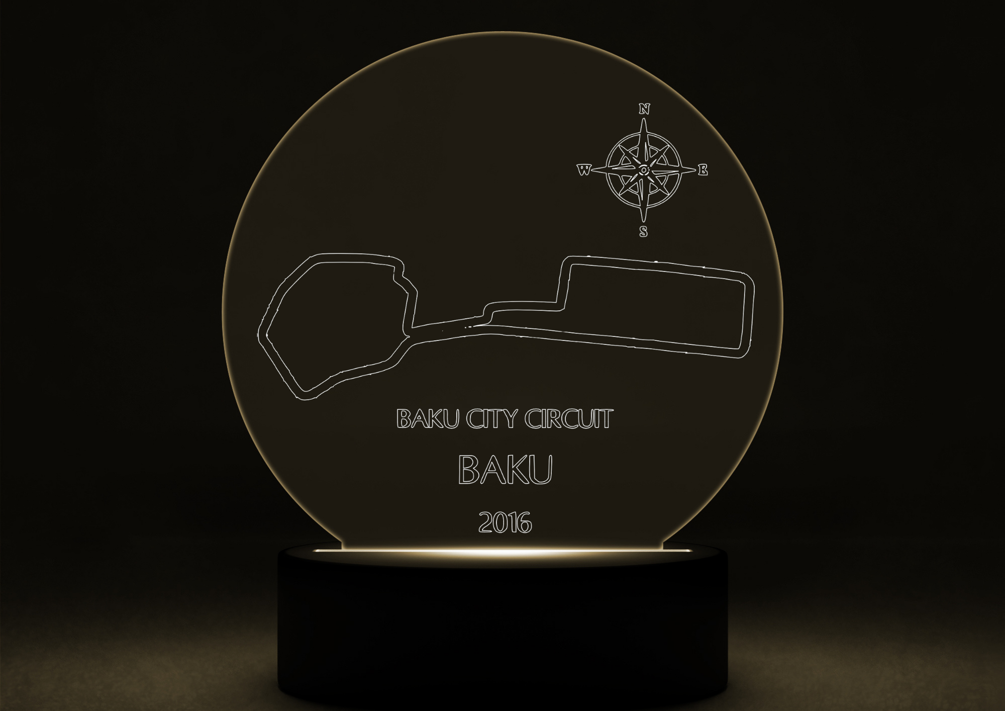 Circuit LED Night Light with Base