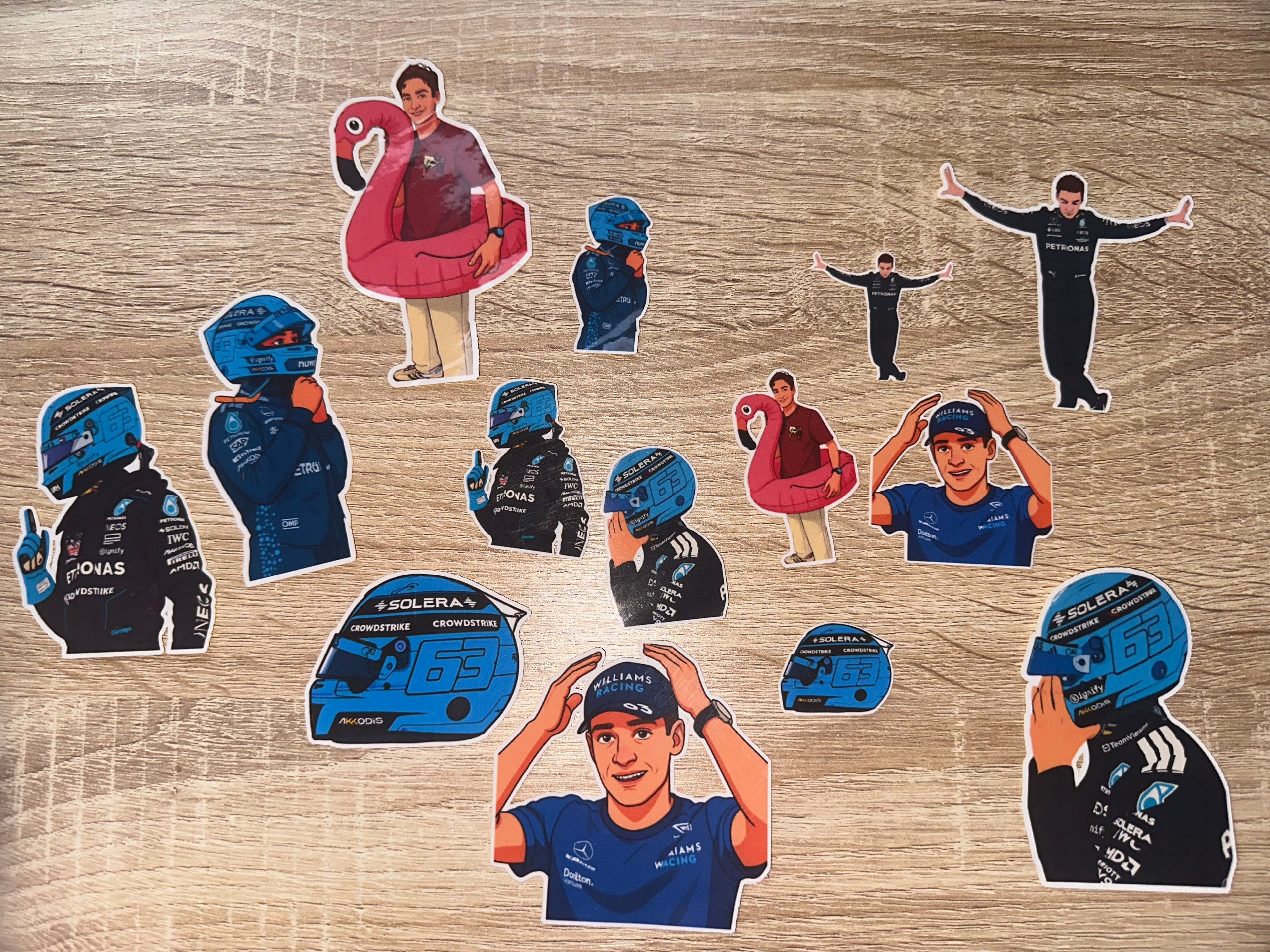 George Russell Stickers