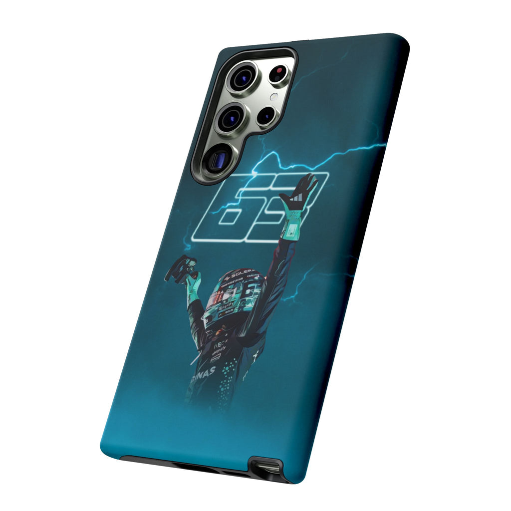 George Russell Blue Electric Phone Case (Glossy and Matte)