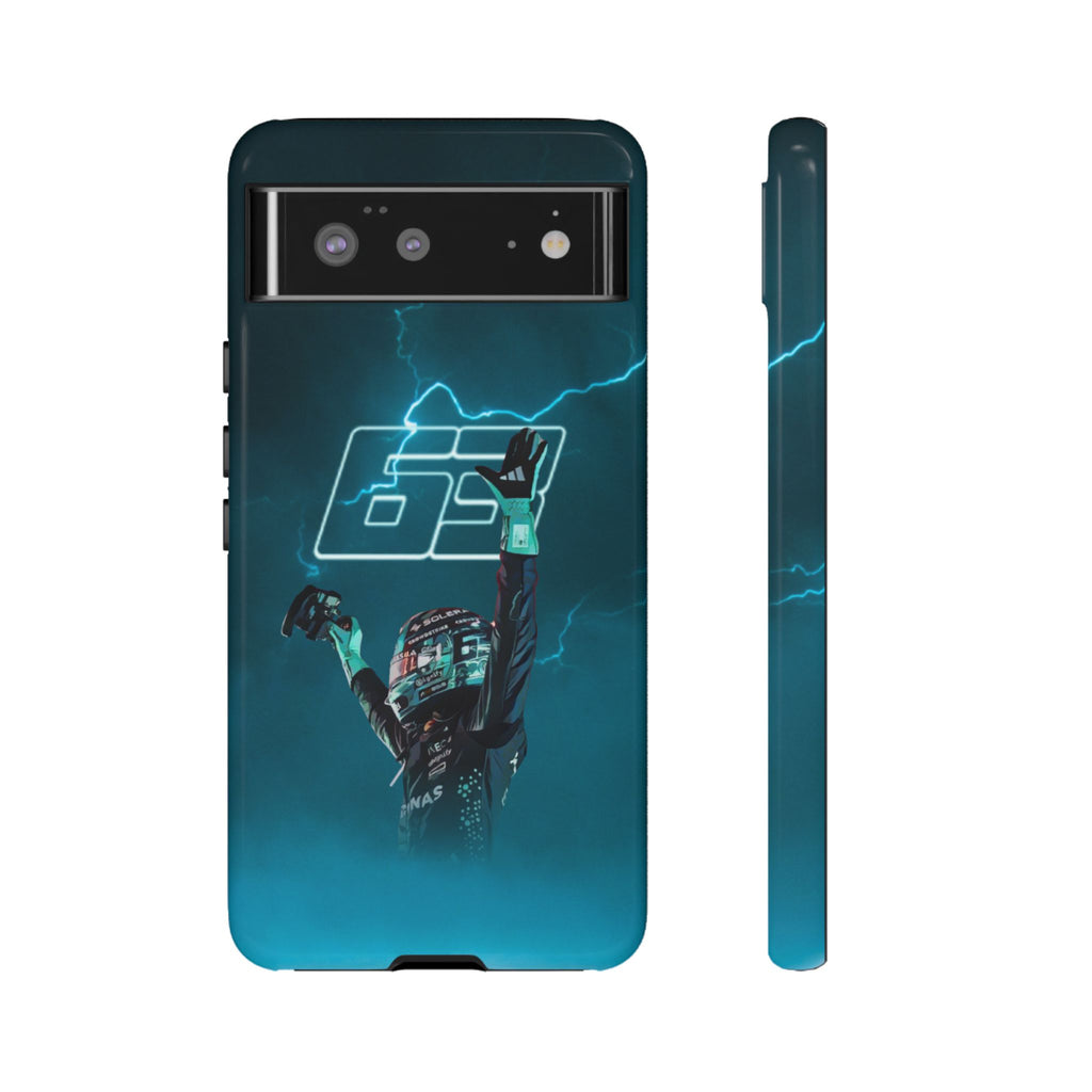 George Russell Blue Electric Phone Case (Glossy and Matte)