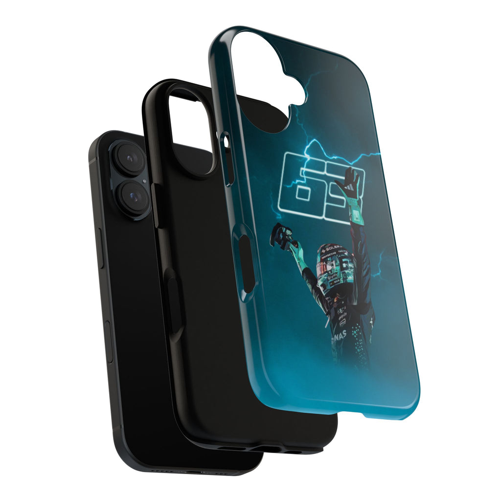 George Russell Blue Electric Phone Case (Glossy and Matte)