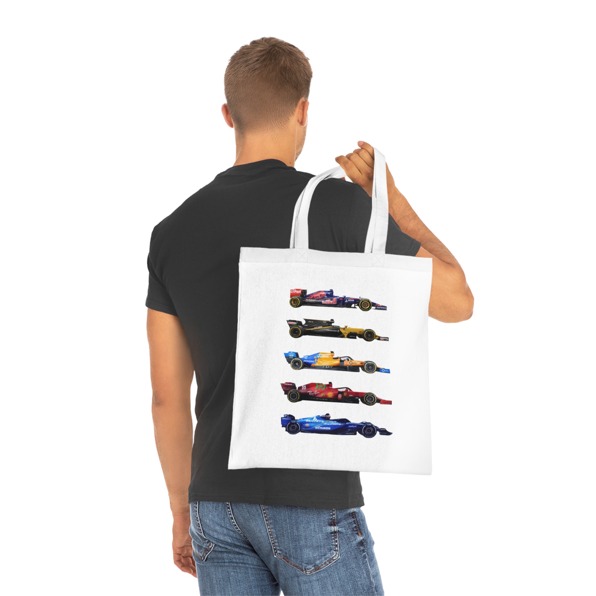 Carlos Sainz Tote Bag - Teams Throughout His F1 Career