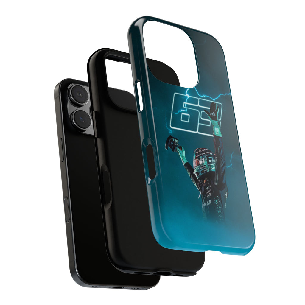 George Russell Blue Electric Phone Case (Glossy and Matte)