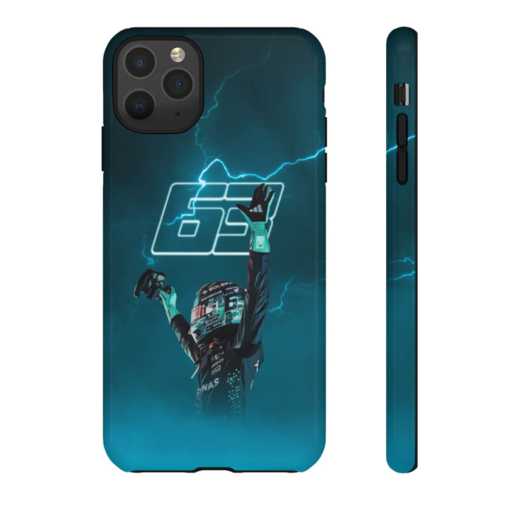 George Russell Blue Electric Phone Case (Glossy and Matte)