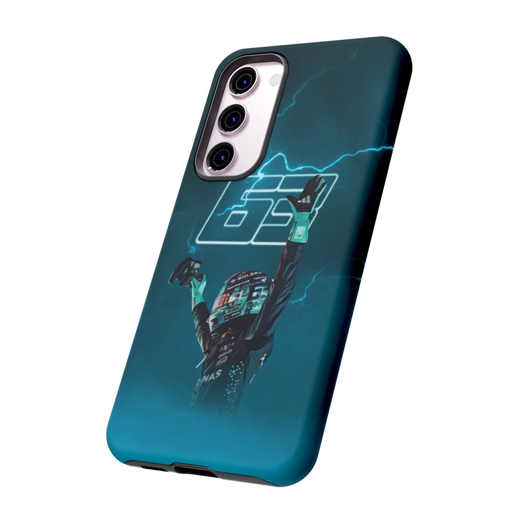 George Russell Blue Electric Phone Case (Glossy and Matte)