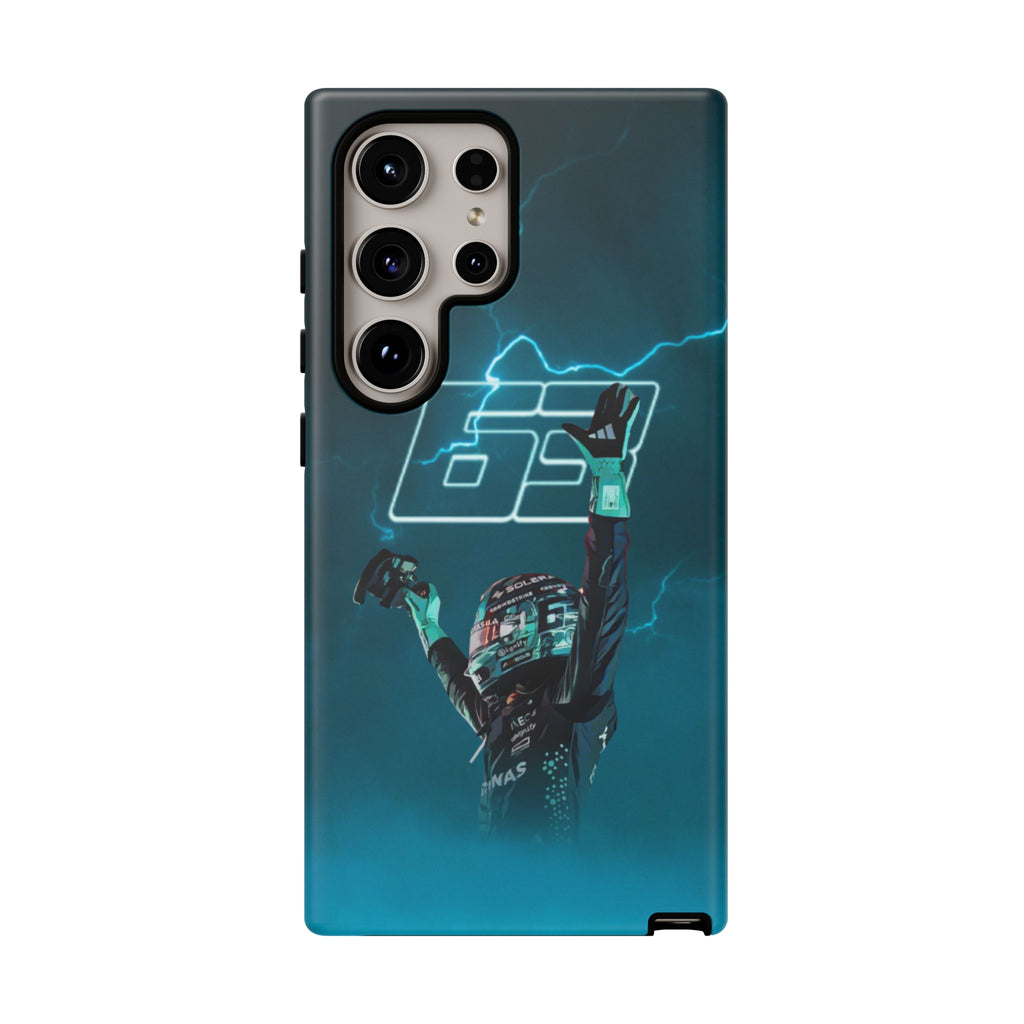 George Russell Blue Electric Phone Case (Glossy and Matte)