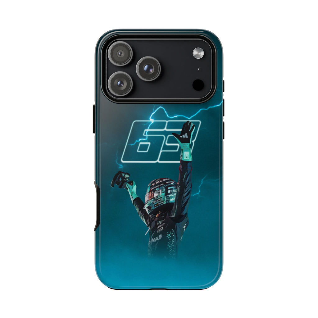 George Russell Blue Electric Phone Case (Glossy and Matte)