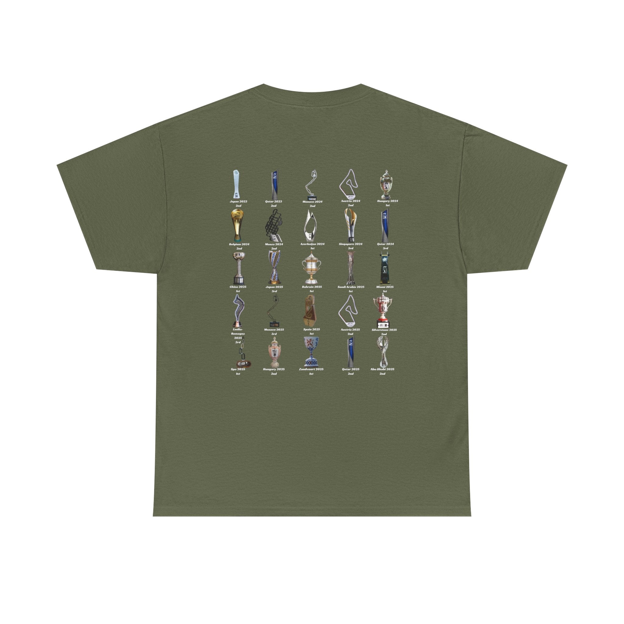 Oscar Piastri Cotton T-Shirt -  F1 Career Trophies