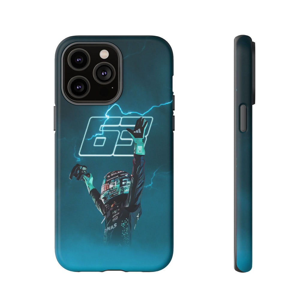 George Russell Blue Electric Phone Case (Glossy and Matte)