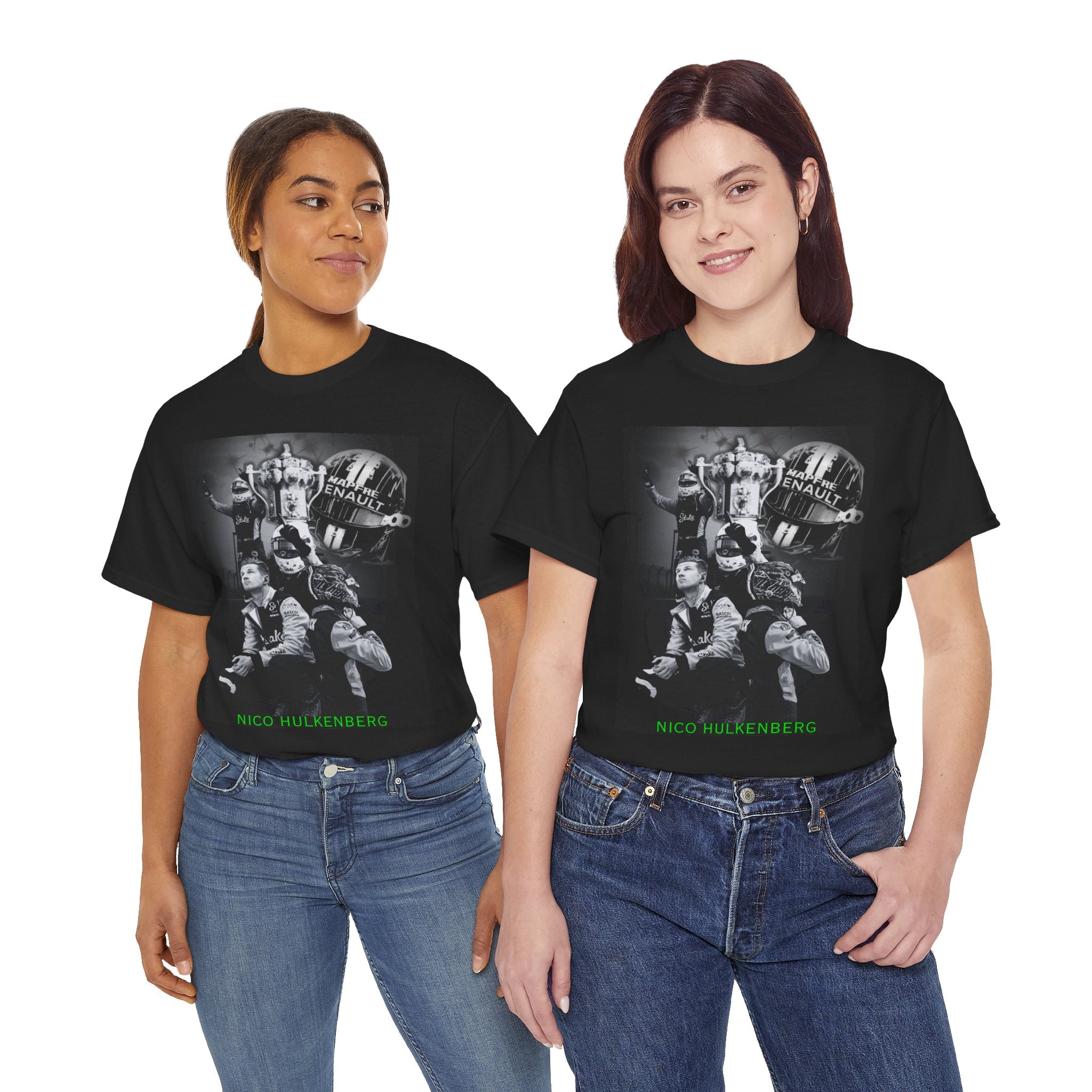 Nico Hulkenberg Black and White T-Shirt