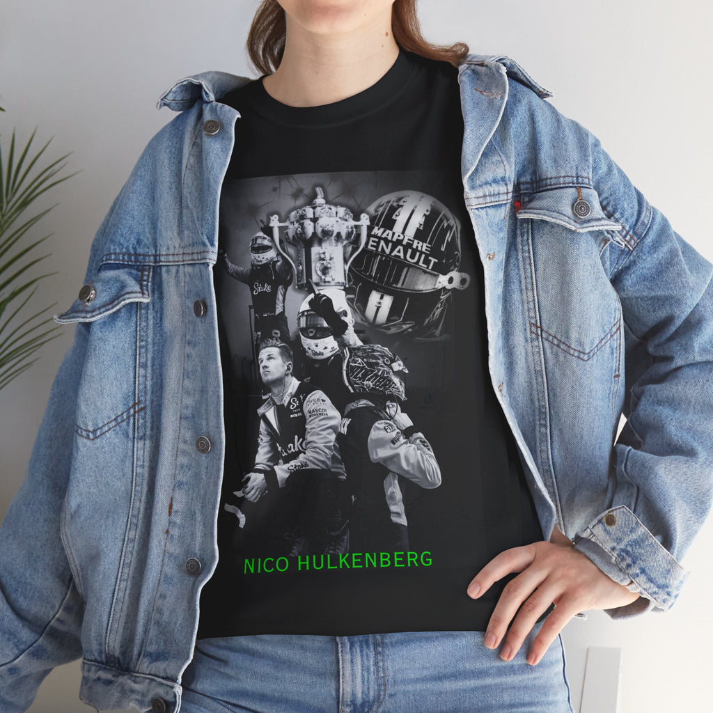 Nico Hulkenberg Black and White T-Shirt