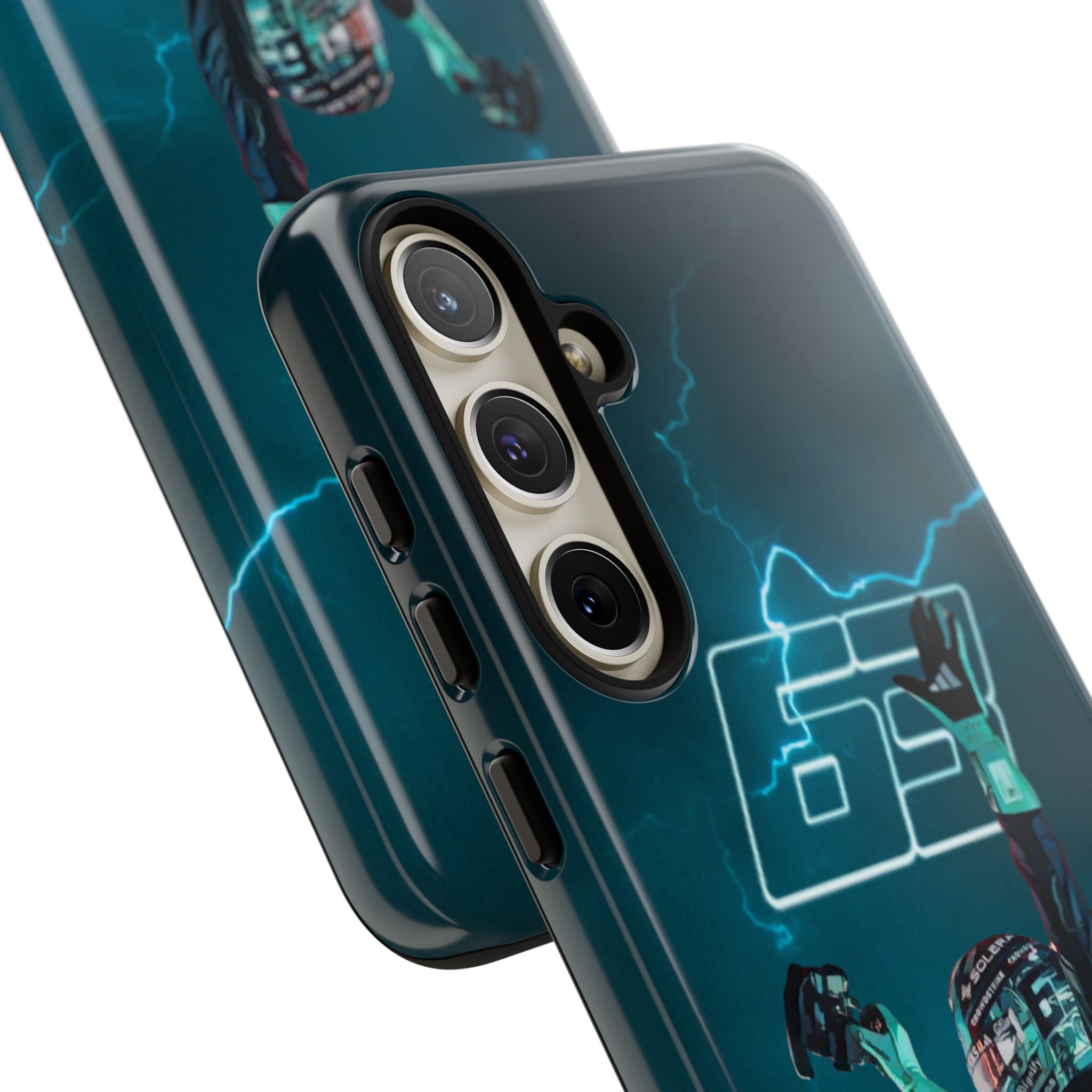 George Russell Blue Electric Phone Case (Glossy and Matte)