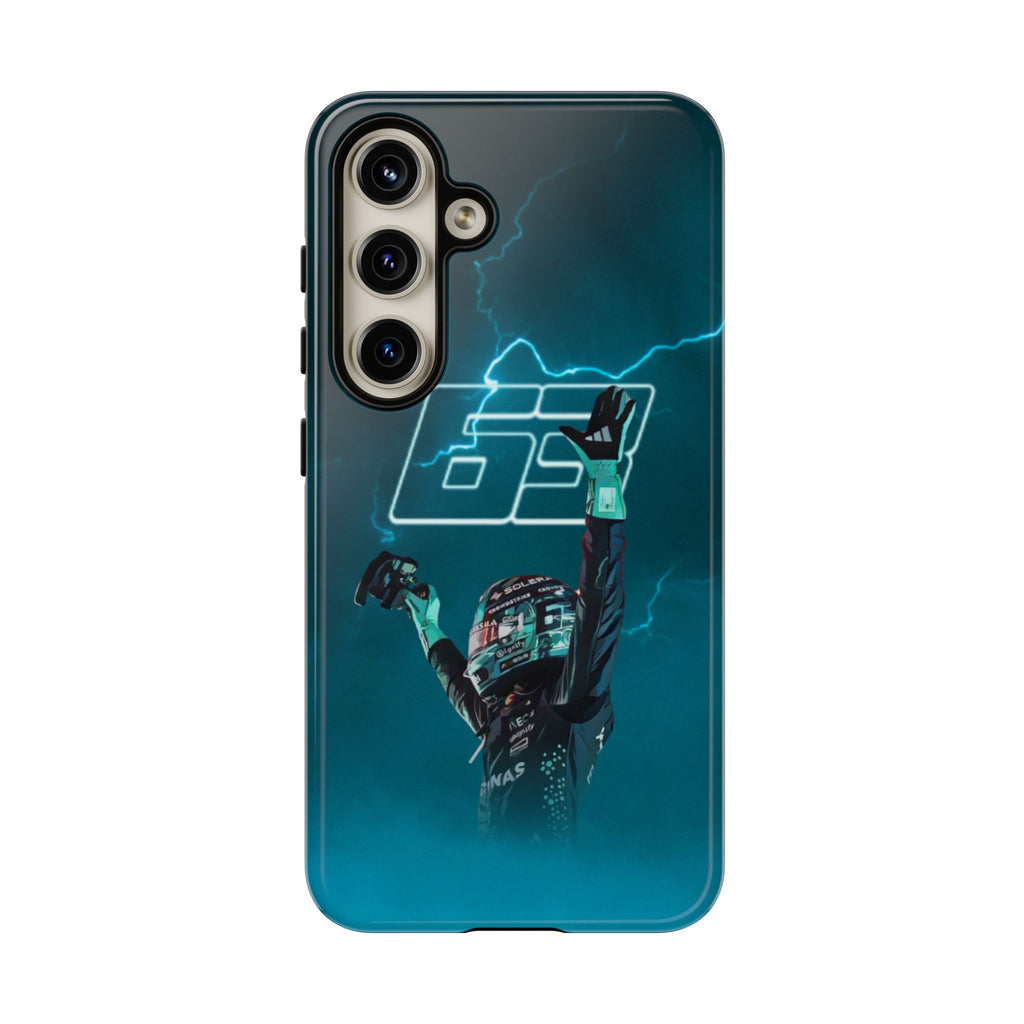 George Russell Blue Electric Phone Case (Glossy and Matte)