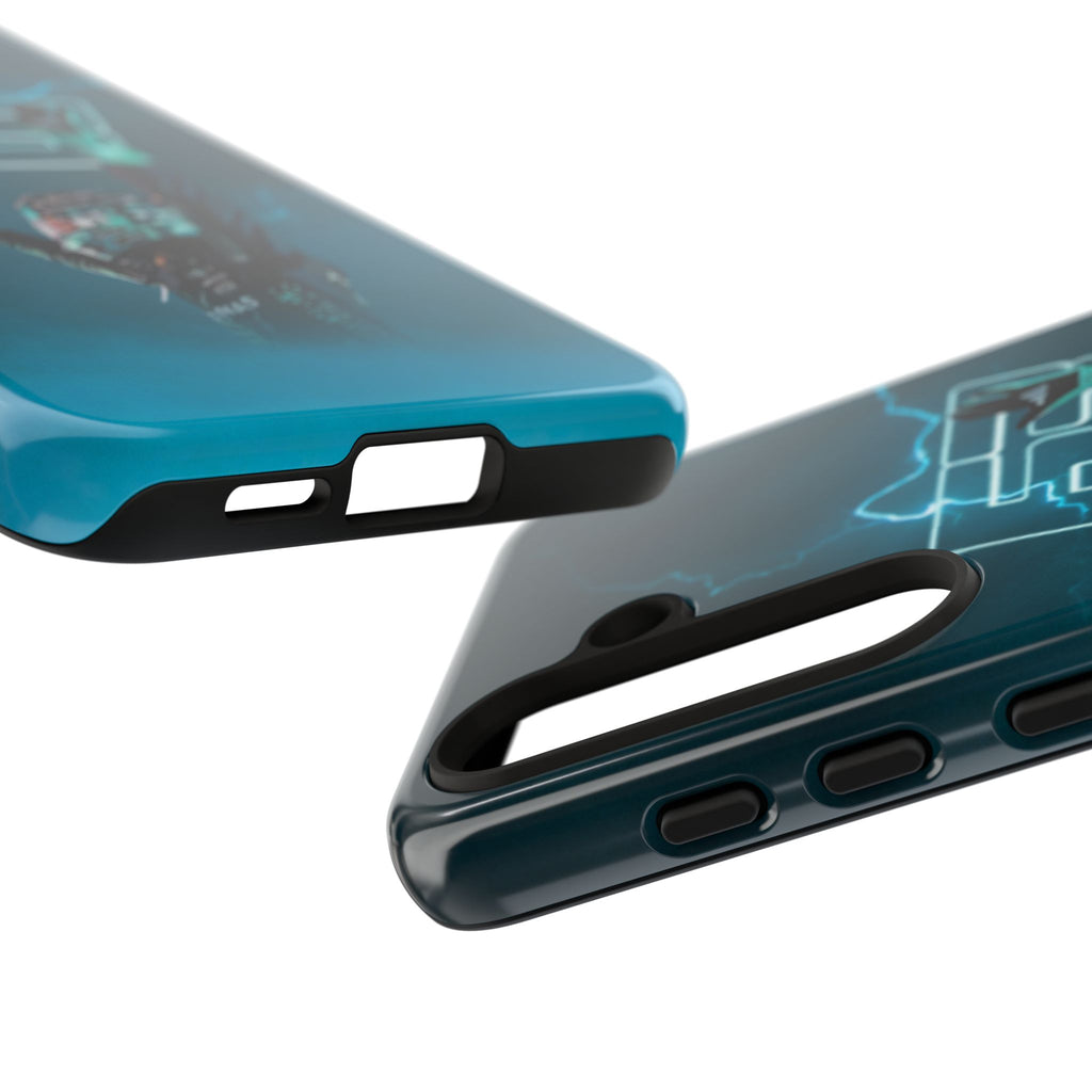 George Russell Blue Electric Phone Case (Glossy and Matte)