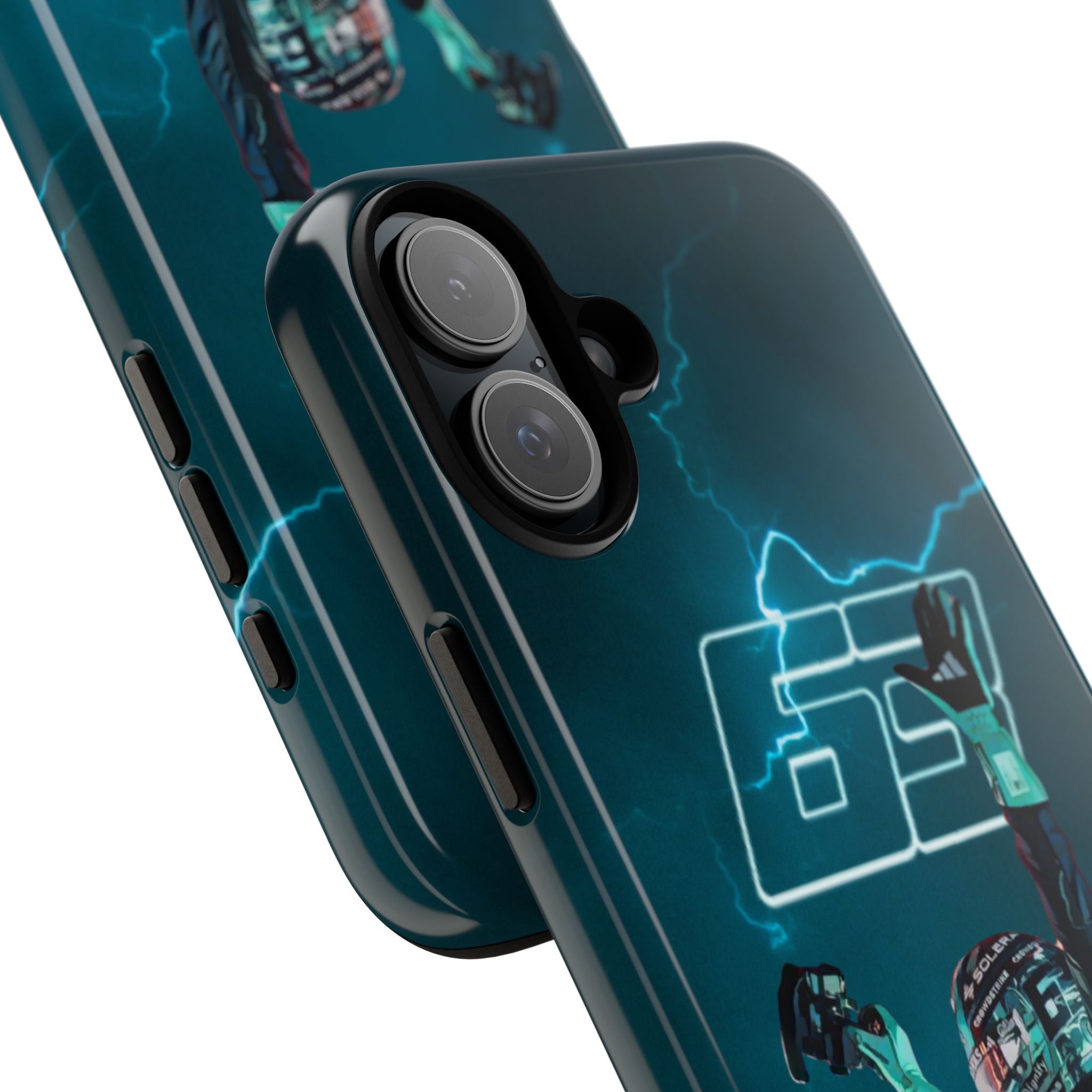 George Russell Blue Electric Phone Case (Glossy and Matte)