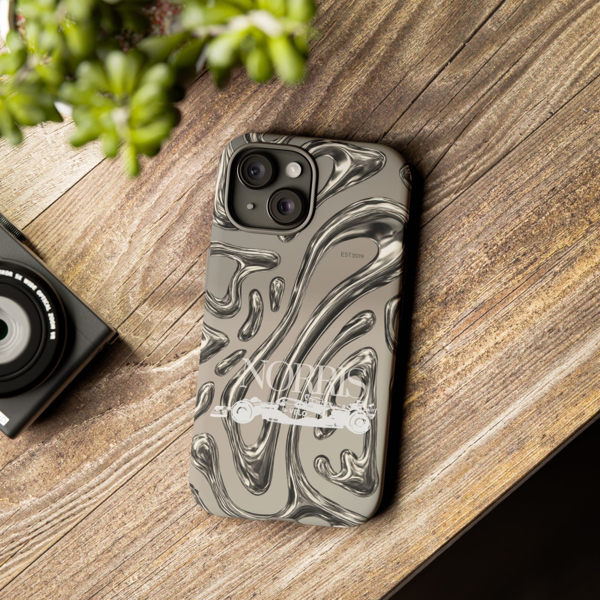Lando Norris Chrome Phone Case (Glossy and Matte)