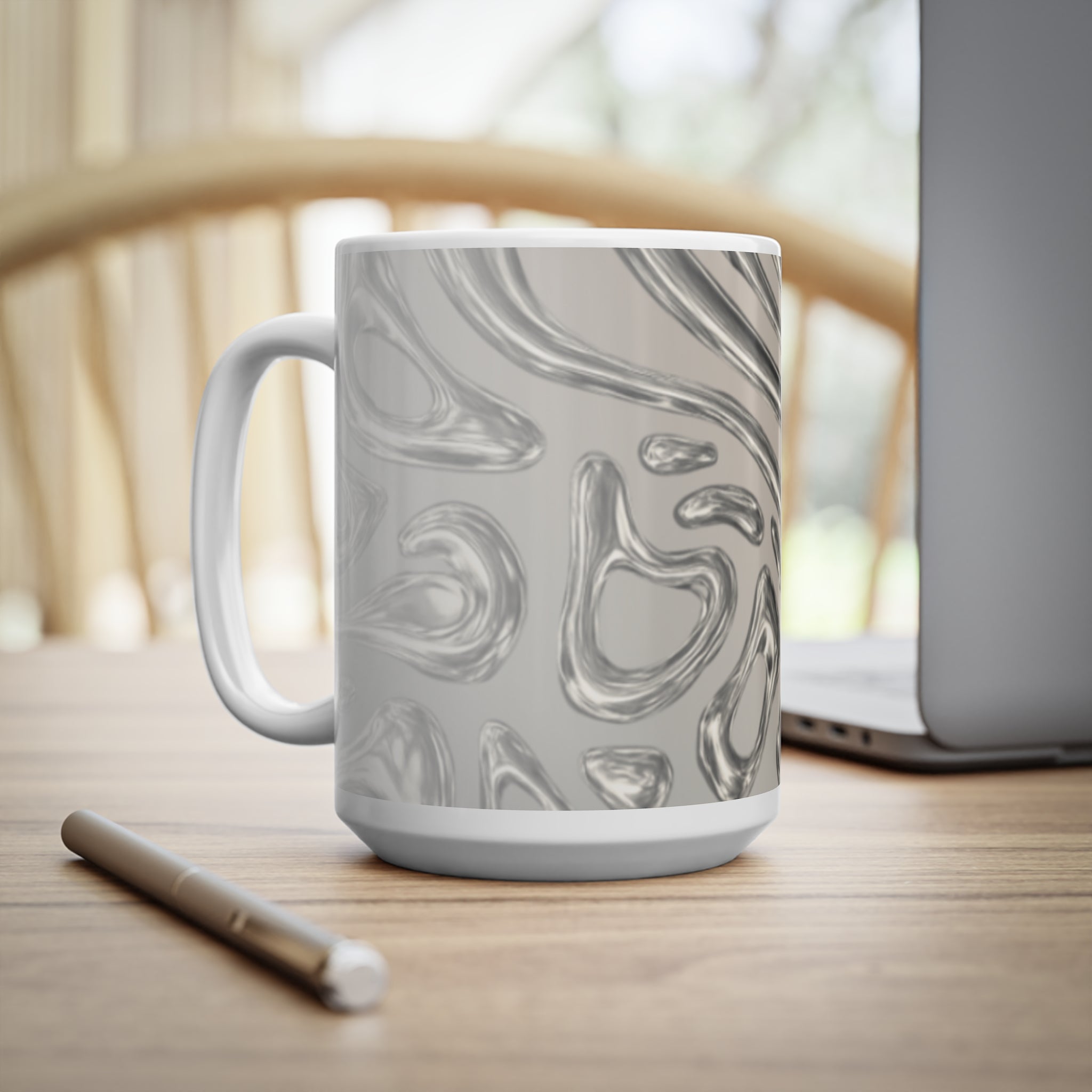 Lando Norris Chrome Blob Mug