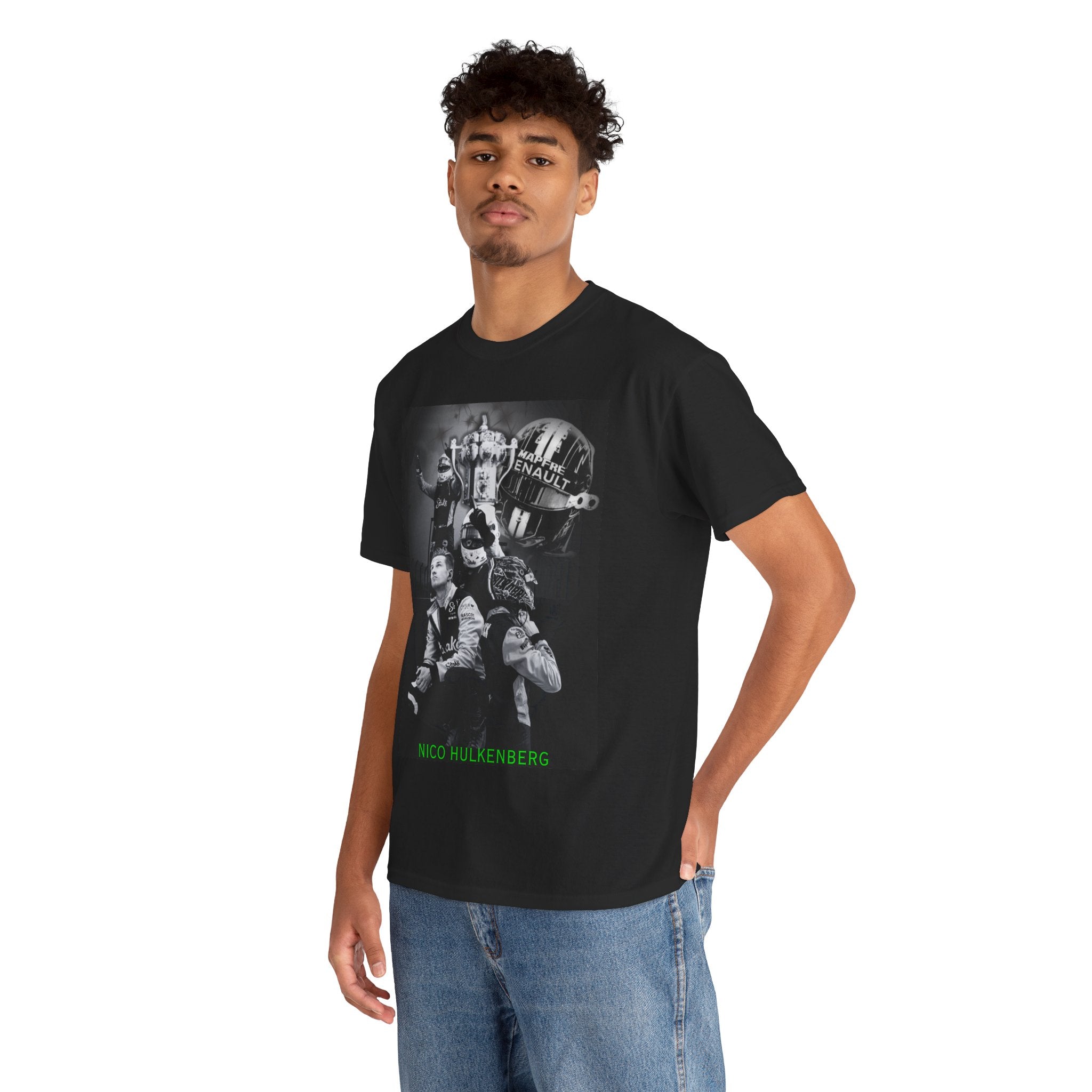 Nico Hulkenberg Black and White T-Shirt