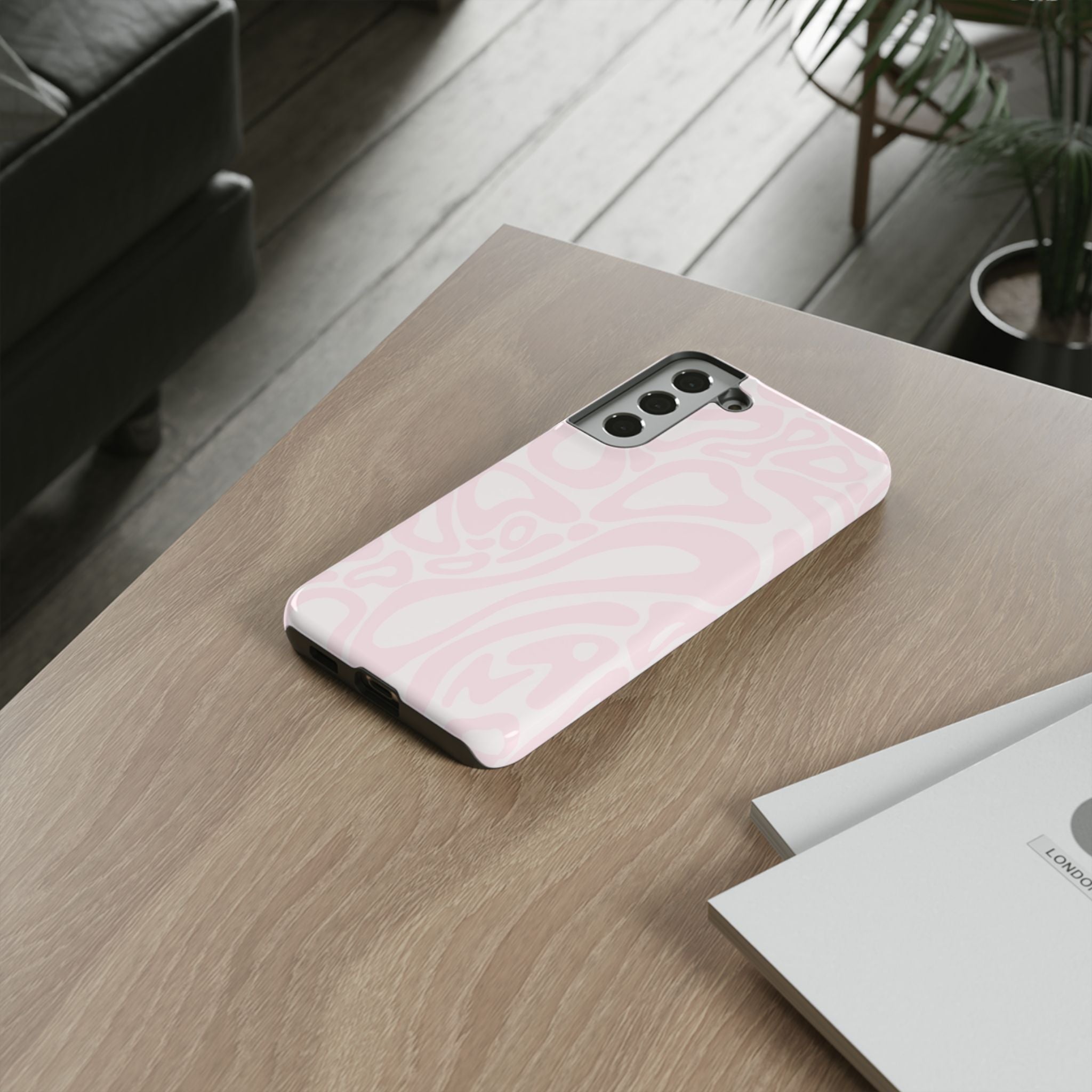 Lando Norris Pink Blob Phone Case (Glossy and Matte)