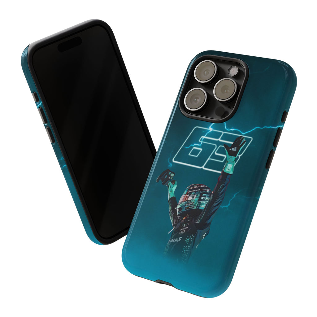 George Russell Blue Electric Phone Case (Glossy and Matte)