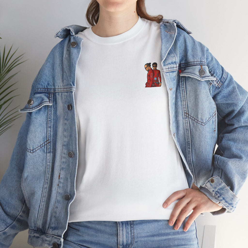 Charles Leclerc + Lewis Hamilton Cotton T-Shirt