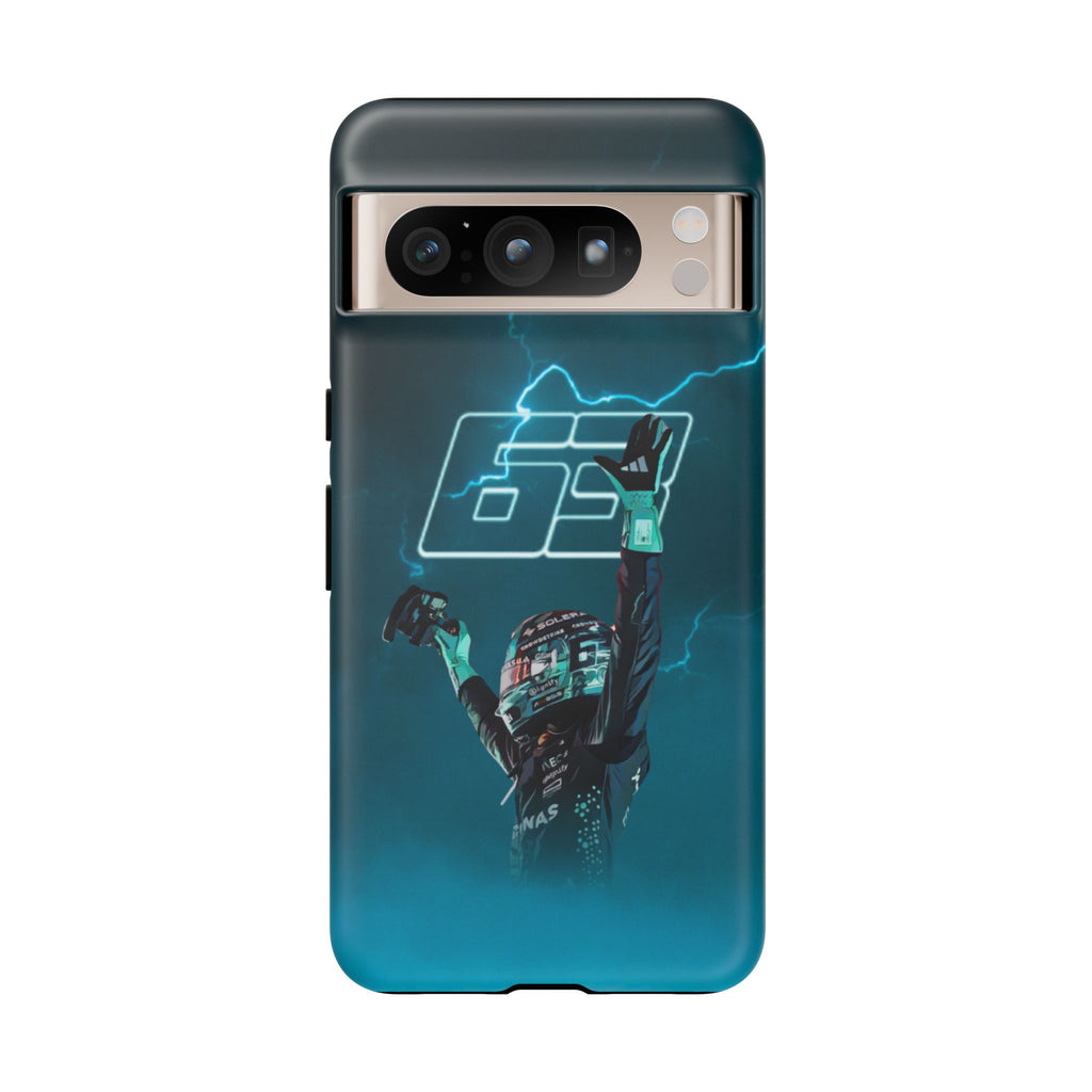 George Russell Blue Electric Phone Case (Glossy and Matte)