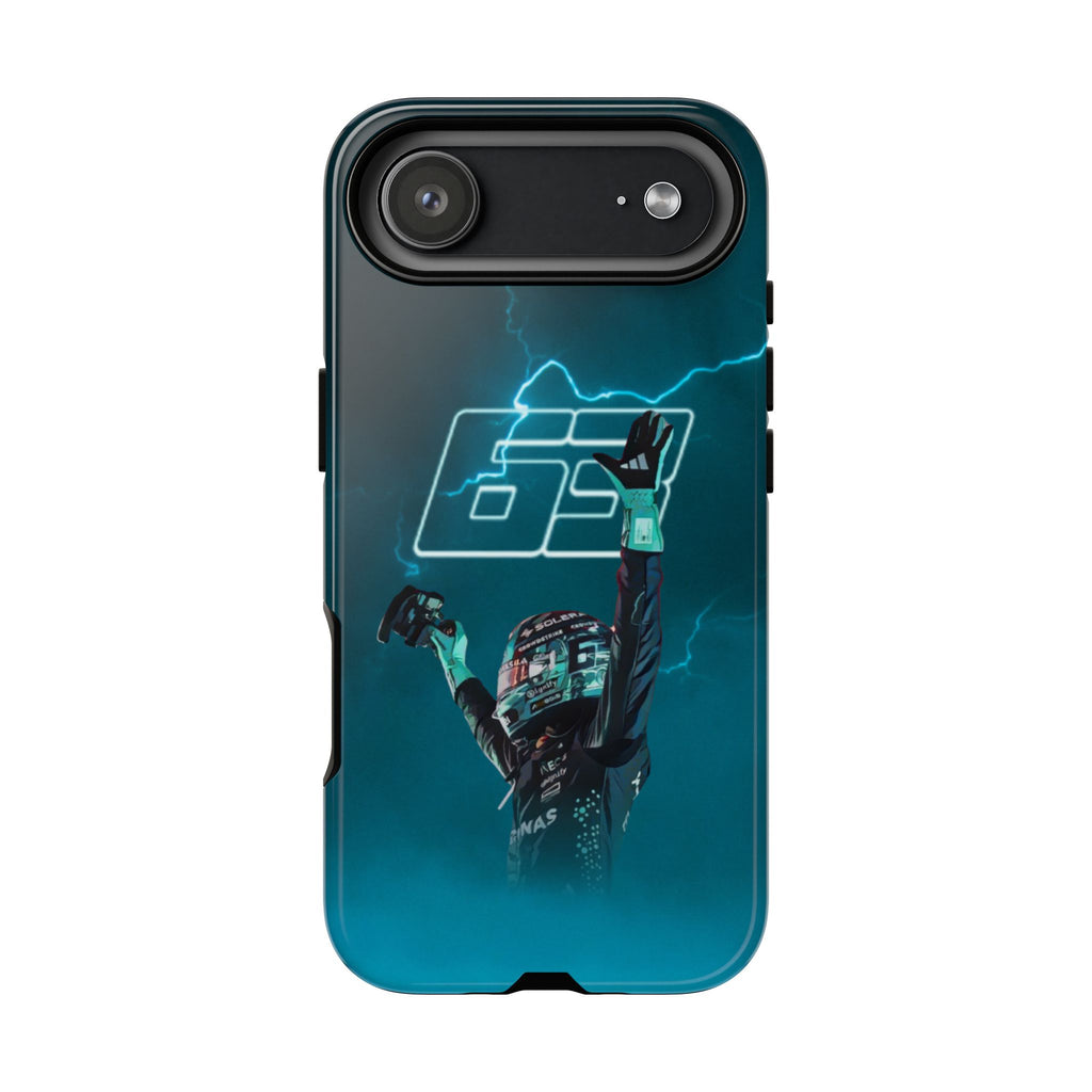 George Russell Blue Electric Phone Case (Glossy and Matte)