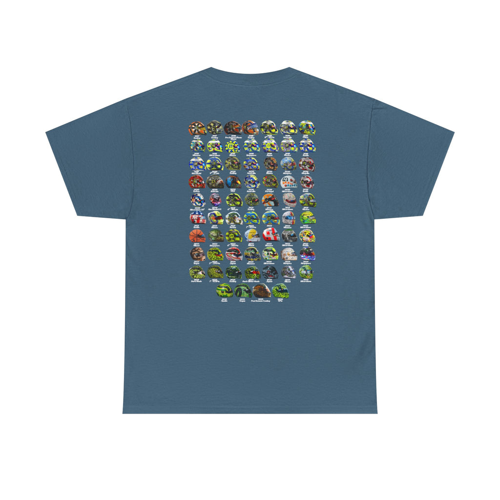 Lando Norris T-Shirt - Every Helmet In His F1 Career