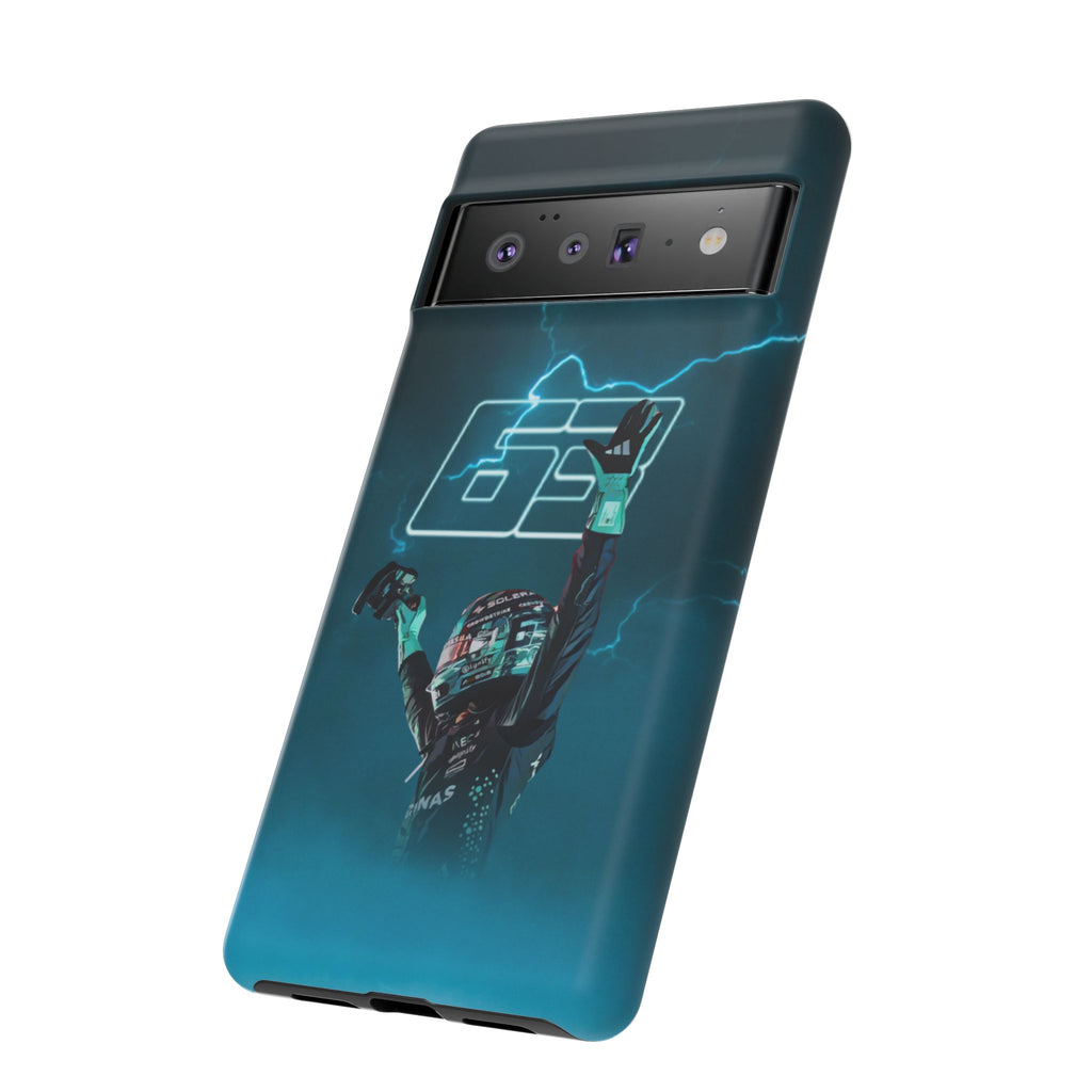 George Russell Blue Electric Phone Case (Glossy and Matte)