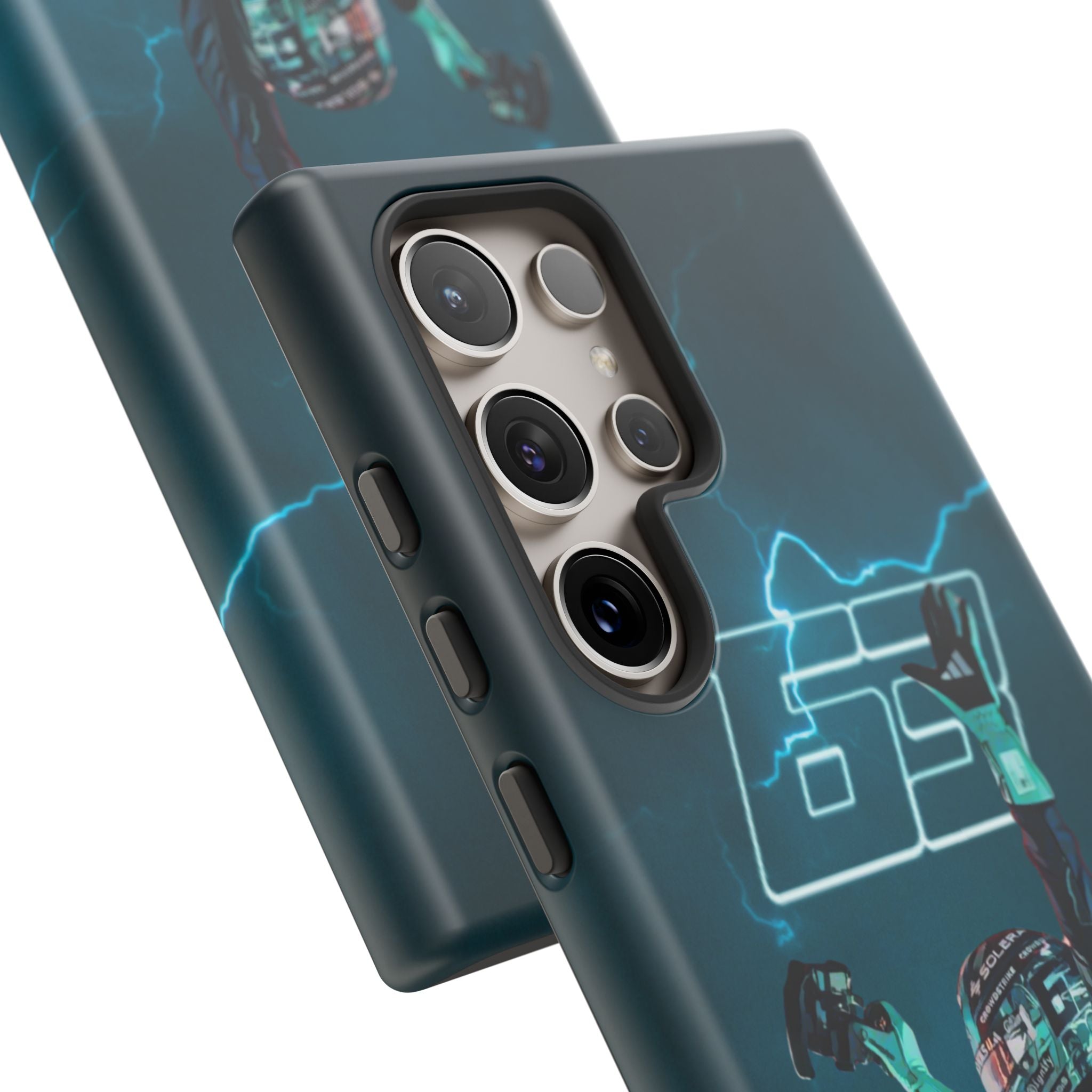 George Russell Blue Electric Phone Case (Glossy and Matte)