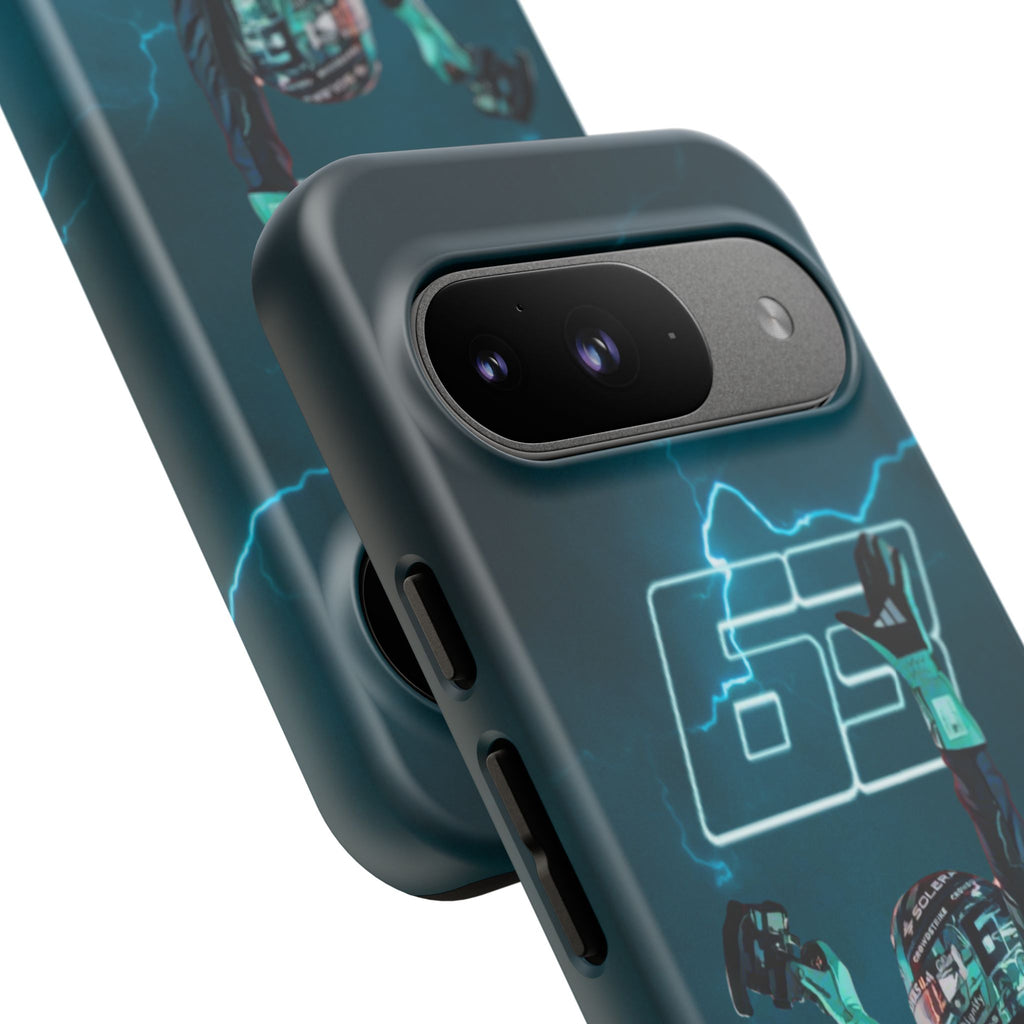 George Russell Blue Electric Phone Case (Glossy and Matte)