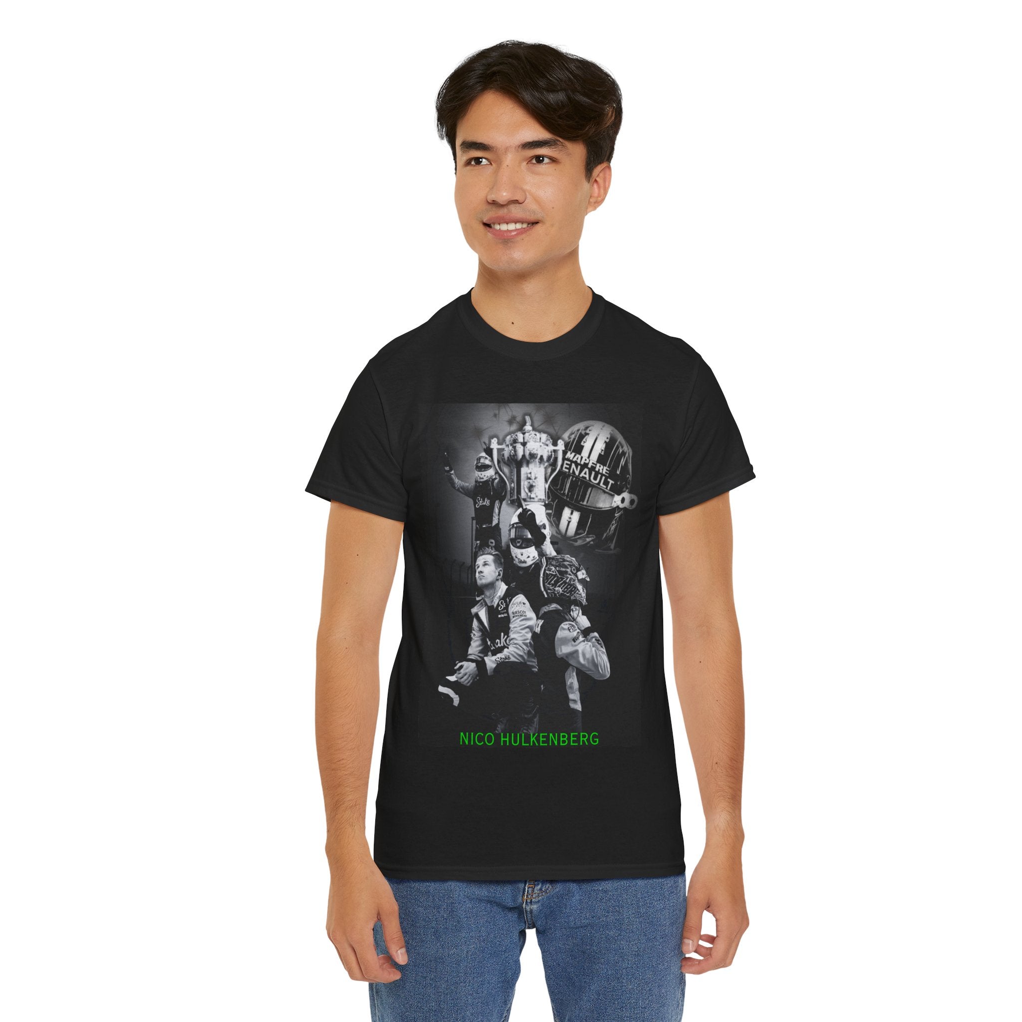Nico Hulkenberg Black and White T-Shirt