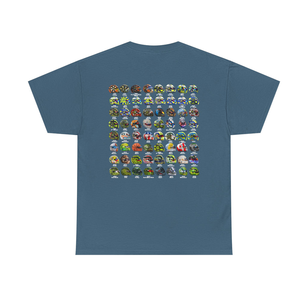 Lando Norris T-Shirt - Every Helmet In His F1 Career