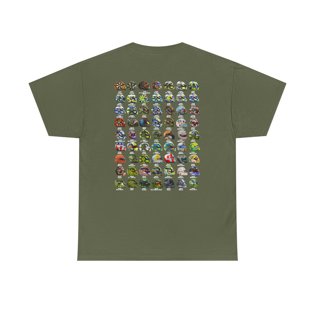Lando Norris T-Shirt - Every Helmet In His F1 Career