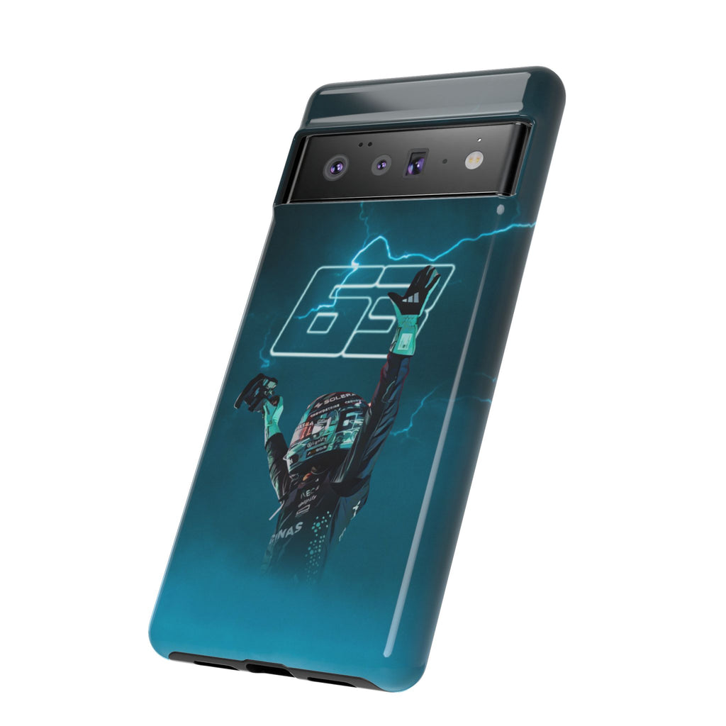 George Russell Blue Electric Phone Case (Glossy and Matte)