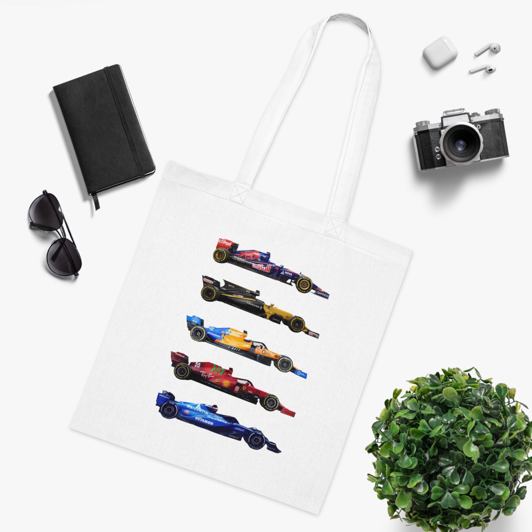 Carlos Sainz Tote Bag - Teams Throughout His F1 Career
