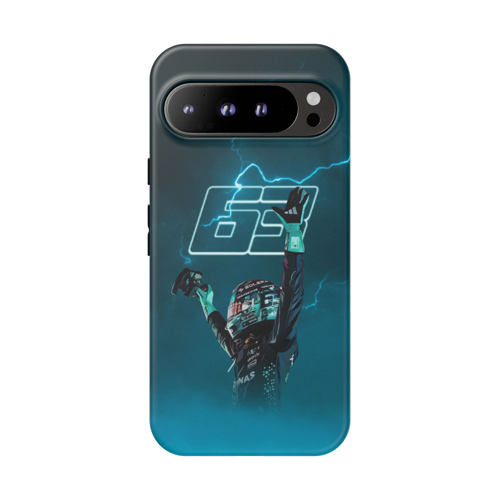 George Russell Blue Electric Phone Case (Glossy and Matte)