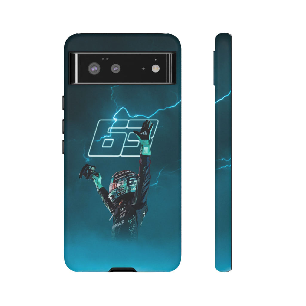 George Russell Blue Electric Phone Case (Glossy and Matte)