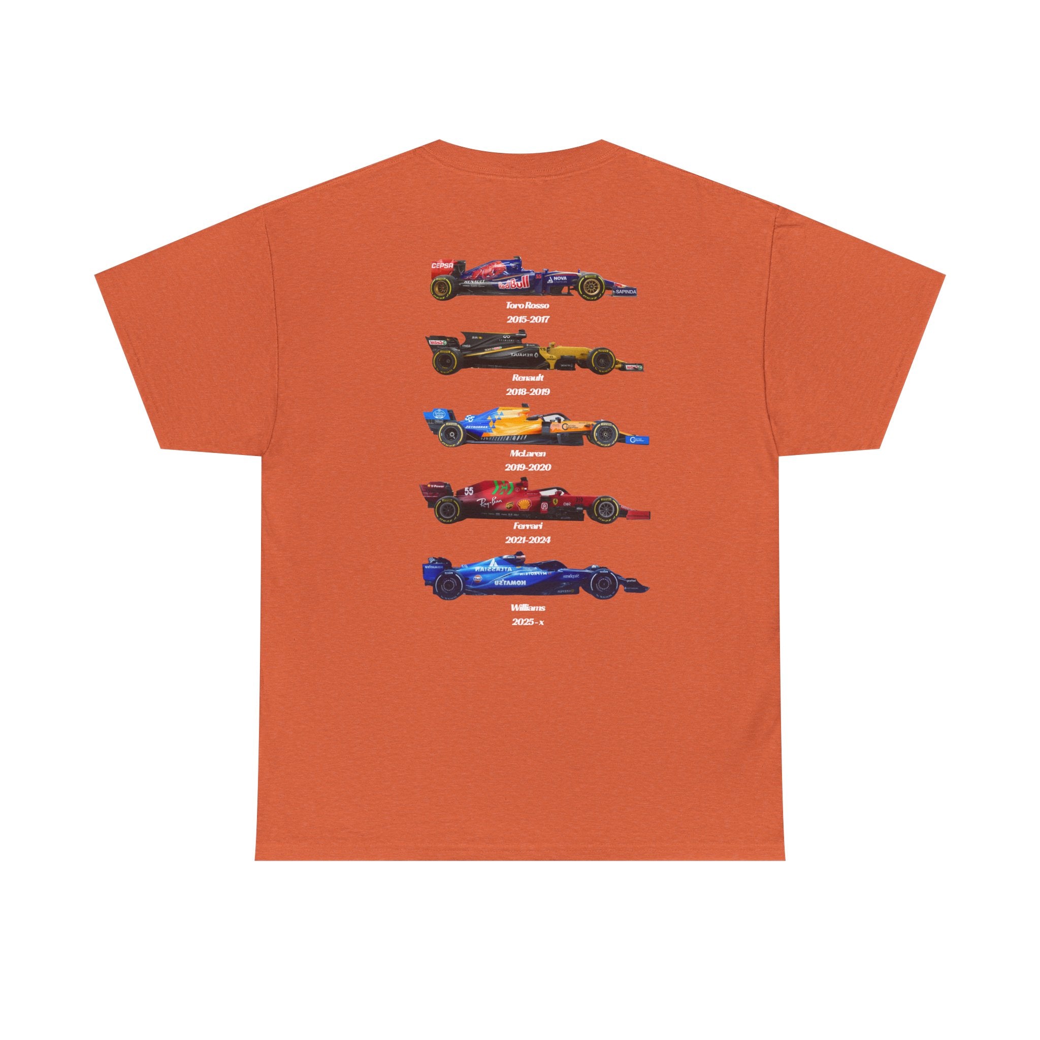 Carlos Sainz Cotton T-Shirt - F1 Career Teams