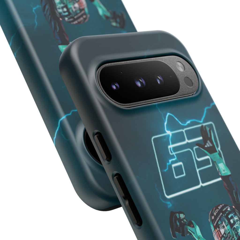 George Russell Blue Electric Phone Case (Glossy and Matte)