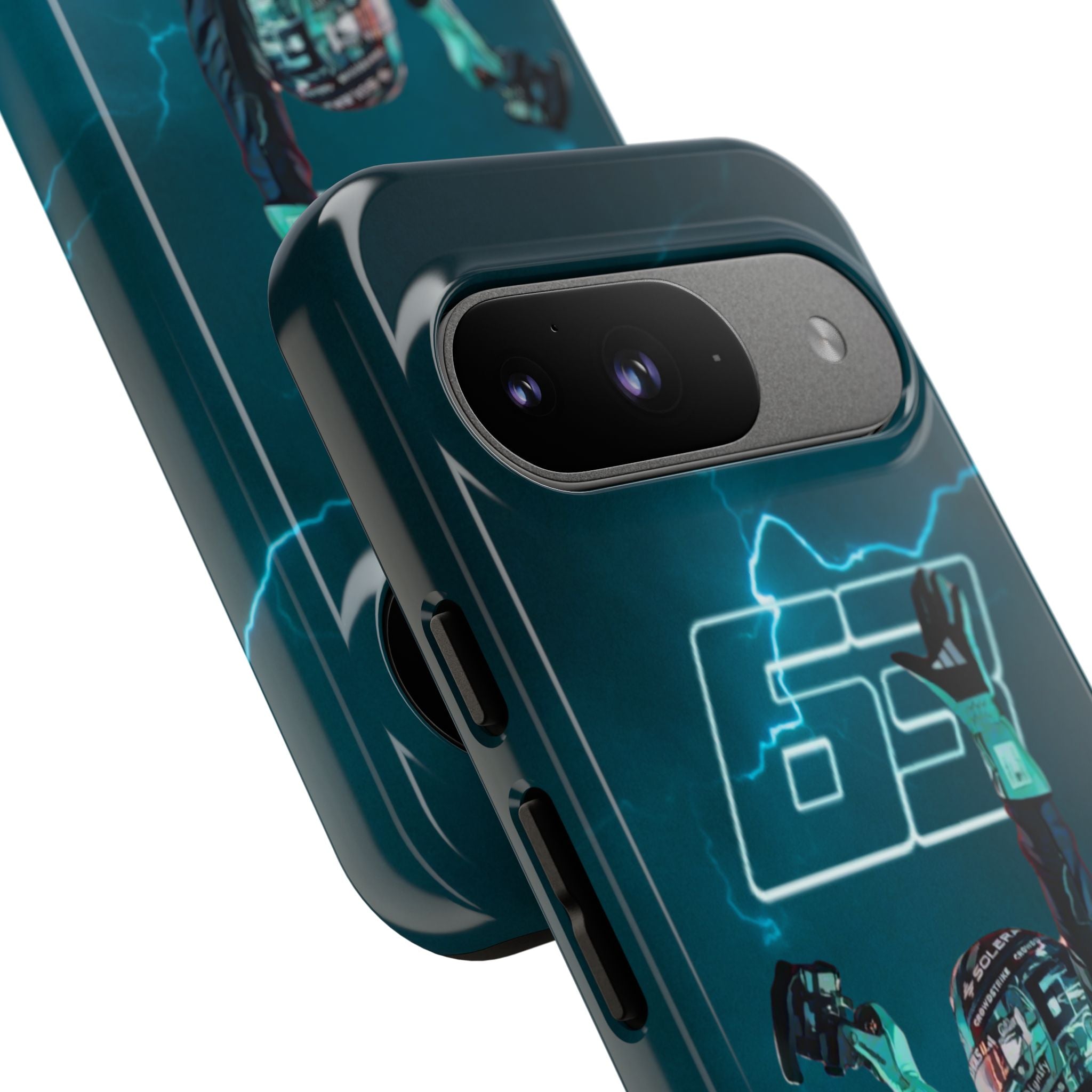 George Russell Blue Electric Phone Case (Glossy and Matte)