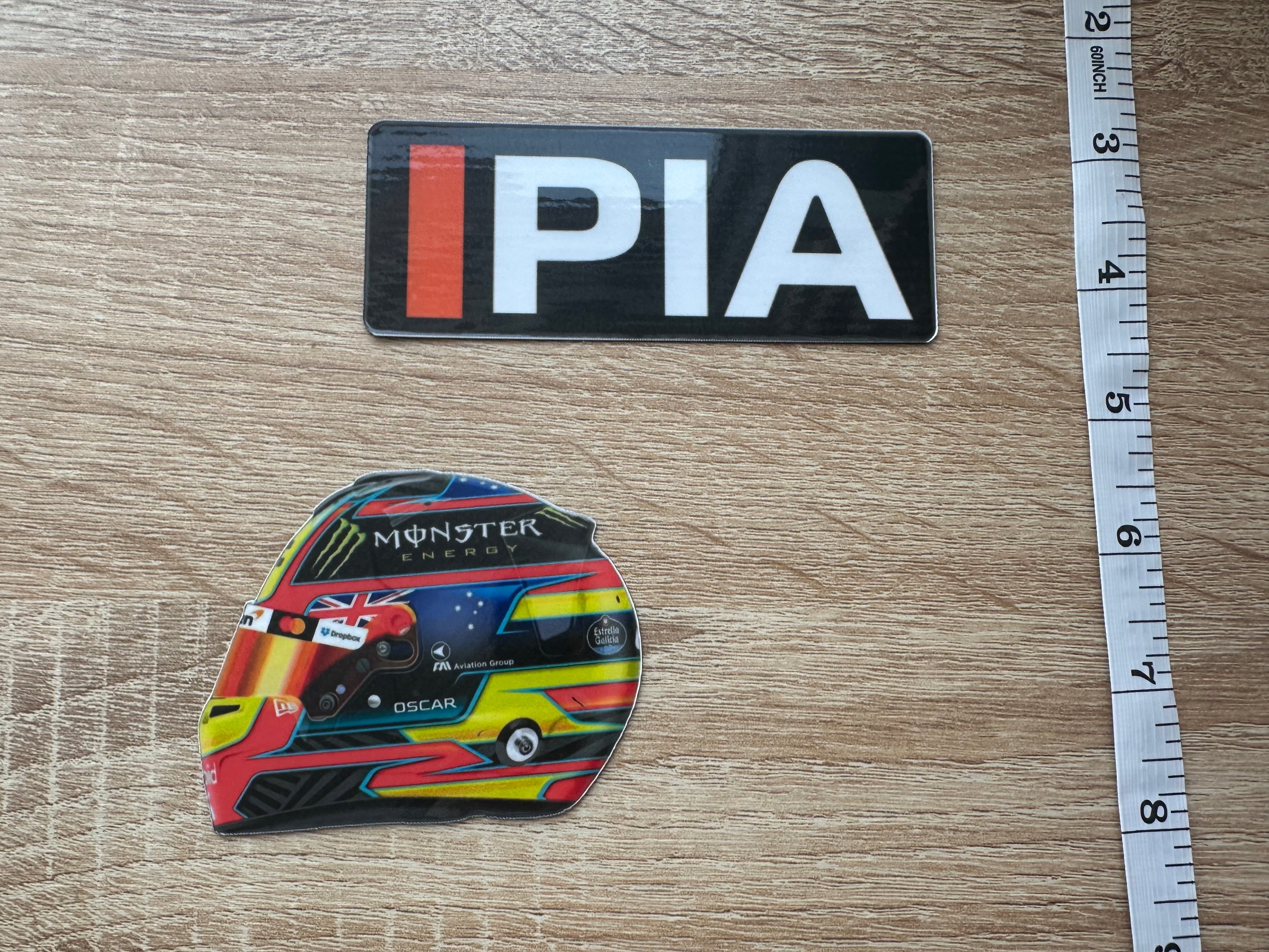 Driver Helmet Laminate Magnets