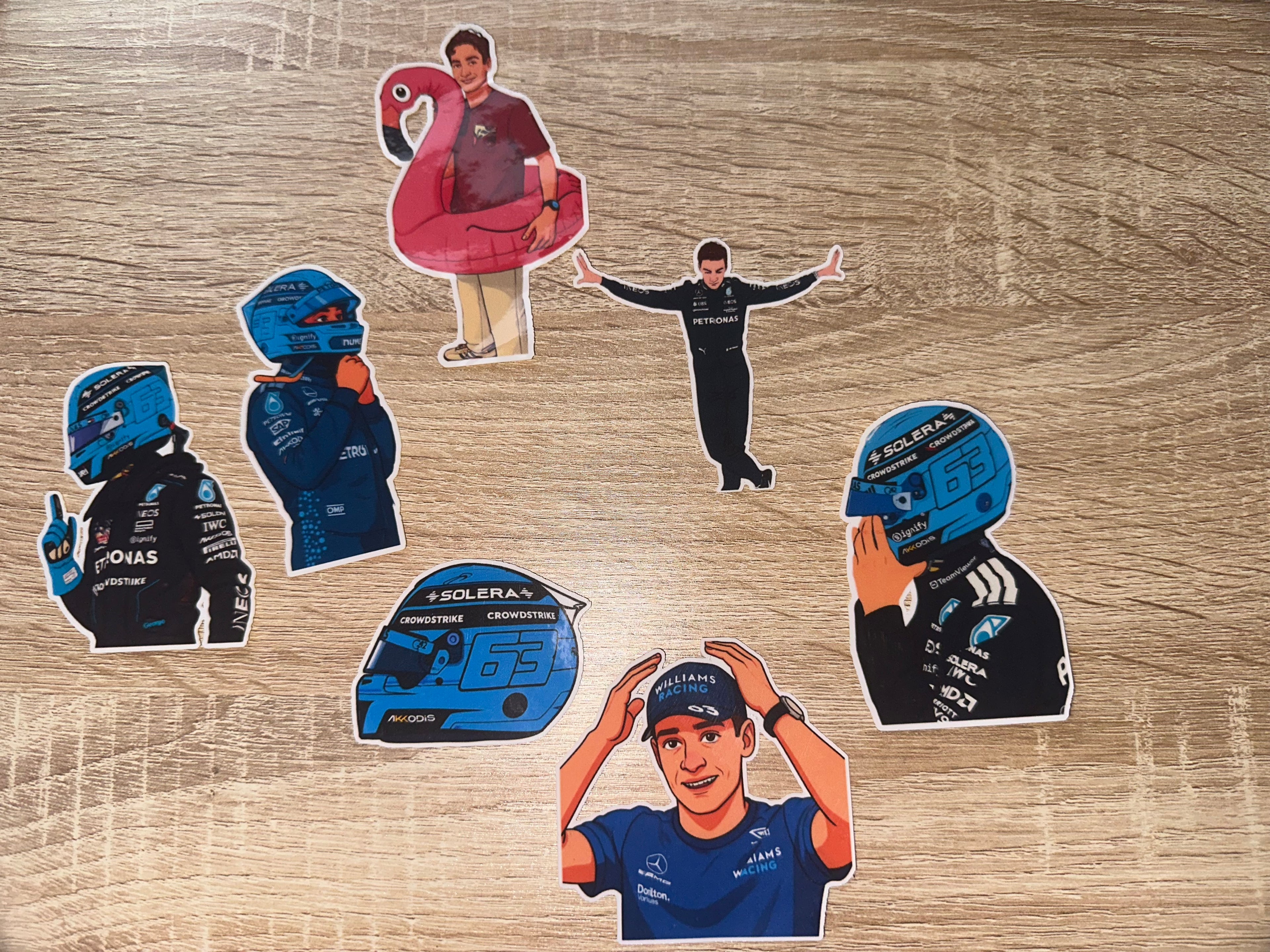 George Russell Stickers