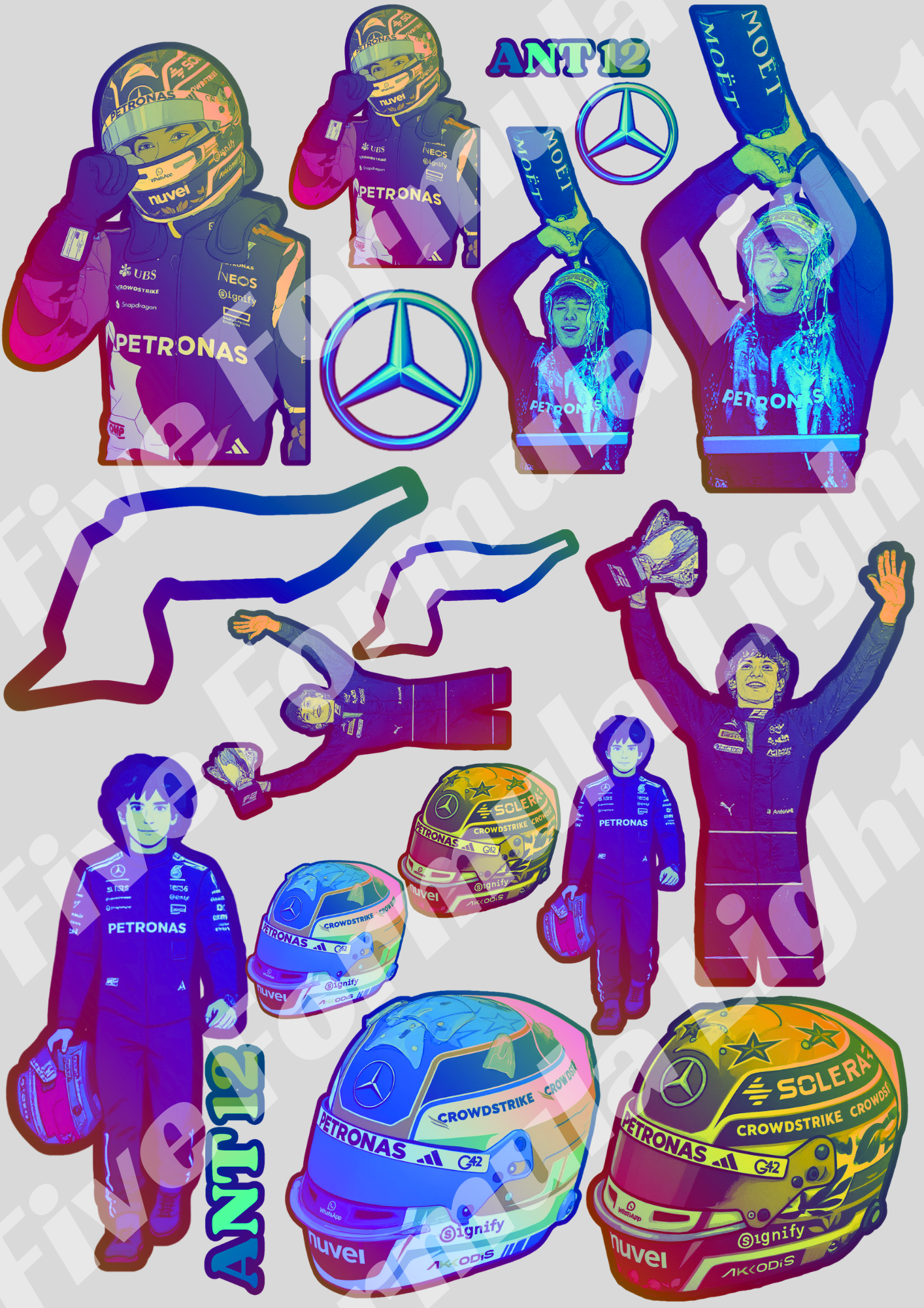 Kimi Antonelli Stickers