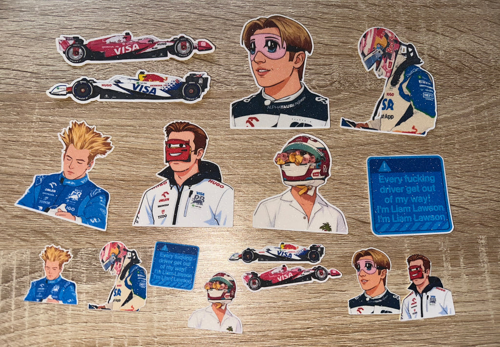 Liam Lawson Stickers